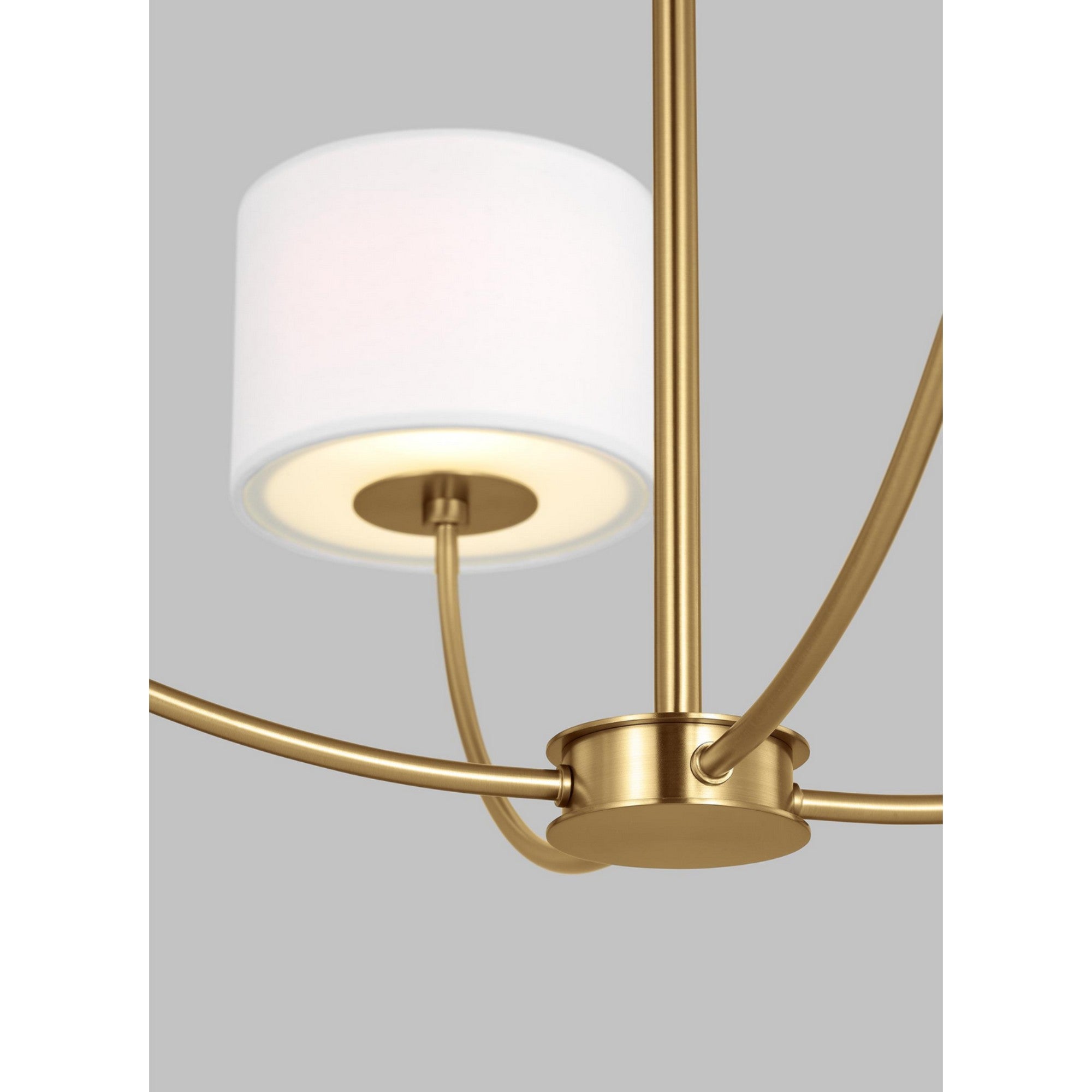Sawyer 32" 4-Light Chandelier, Brushed Brass finish - Bees Lighting