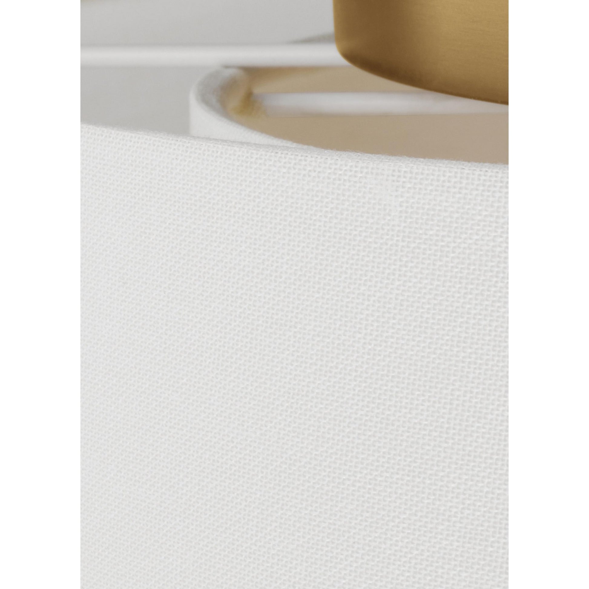 Sawyer 18" 3-Light Flush Mount, Burnished Brass Finish - Bees Lighting