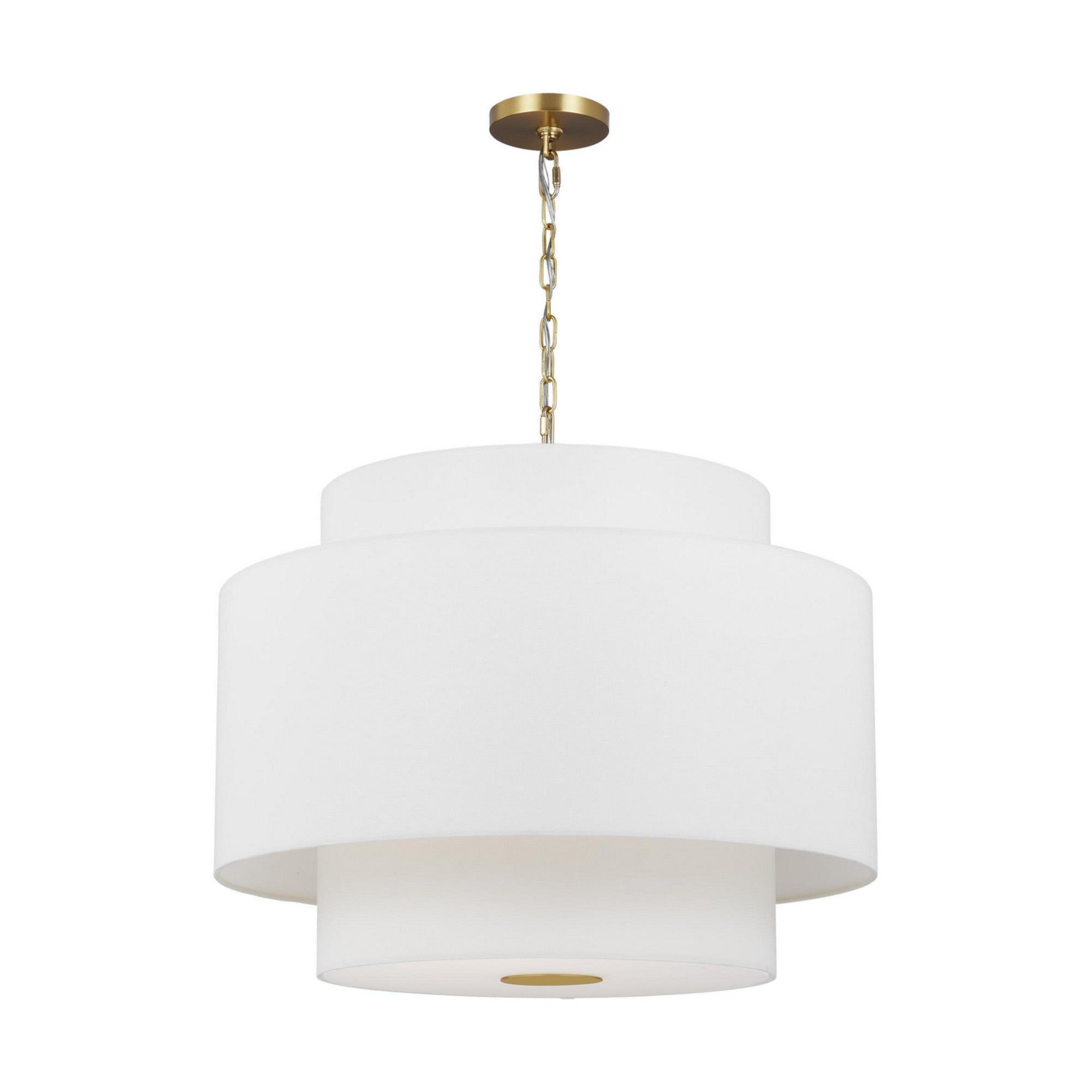 Sawyer 26" 3-Light Pendant, Burnished Brass Finish - Bees Lighting