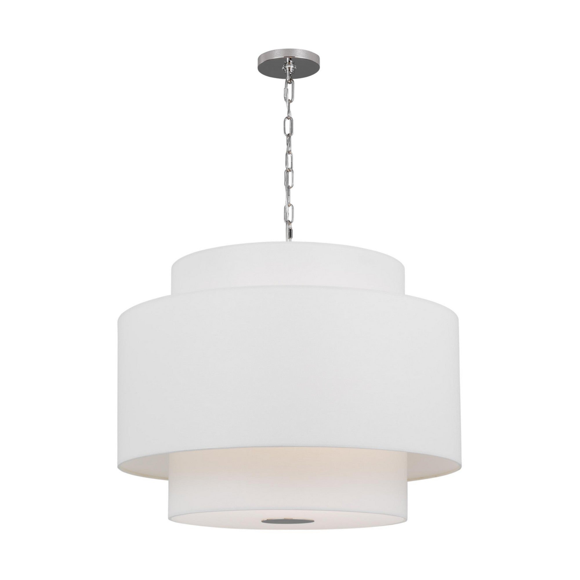 Sawyer 26" 3-Light Pendant, Polished Nickel Finish - Bees Lighting