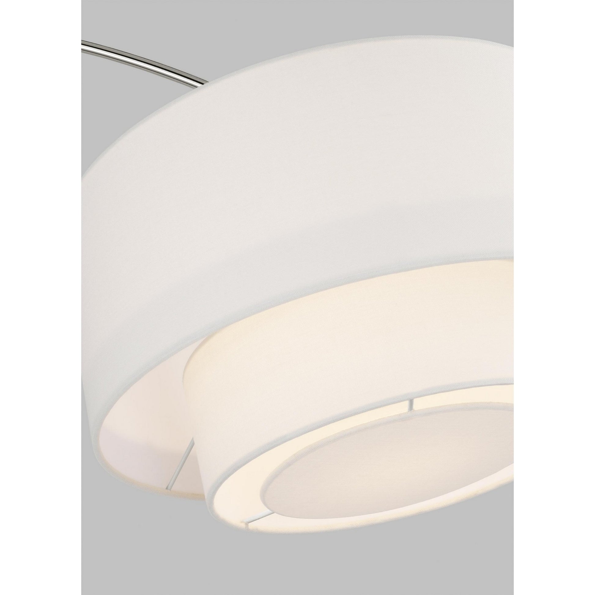 Sawyer 75" Floor Lamp, Polished Nickel Finish - Bees Lighting