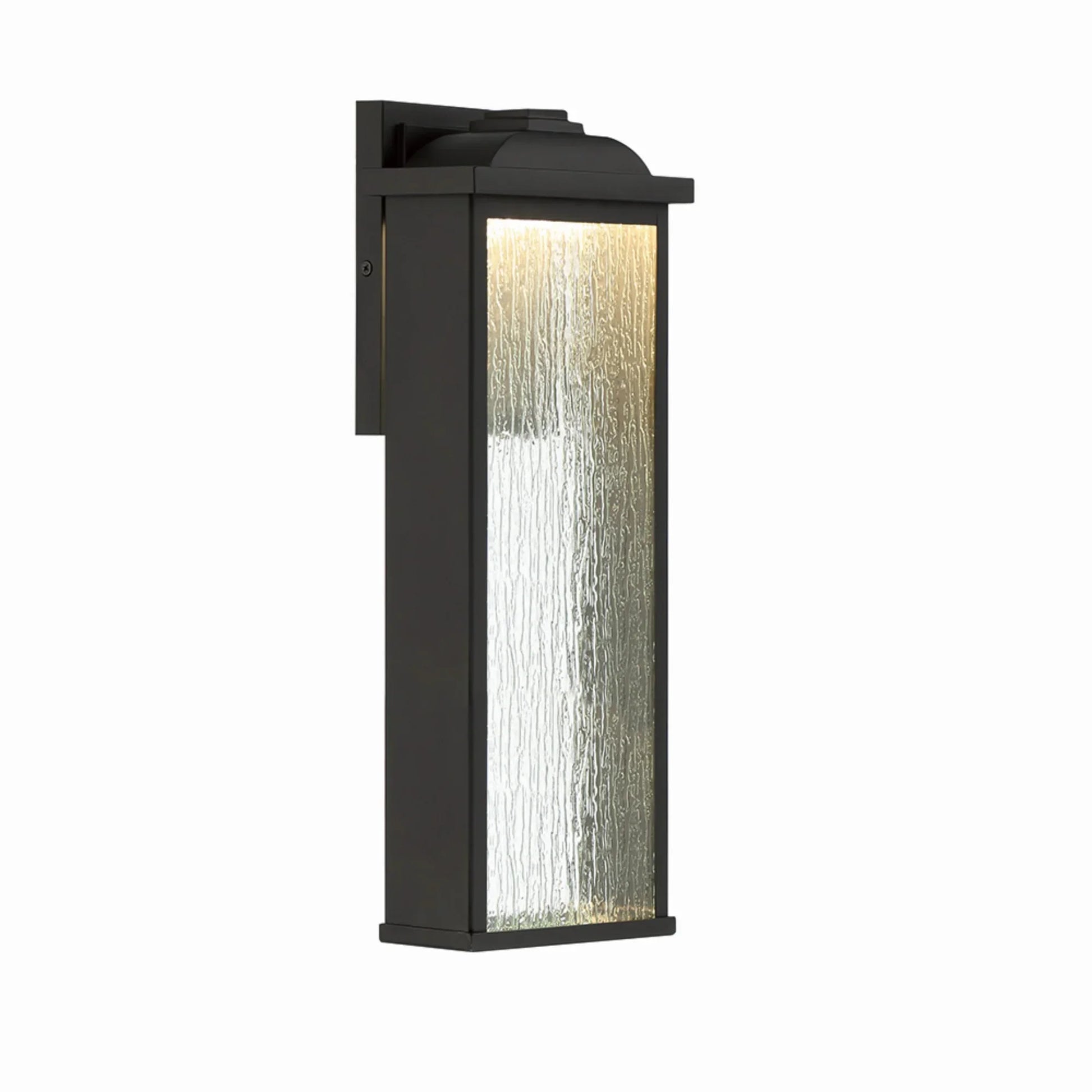 Venya 17" LED Outdoor Wall Sconce, Black Finish - Bees Lighting