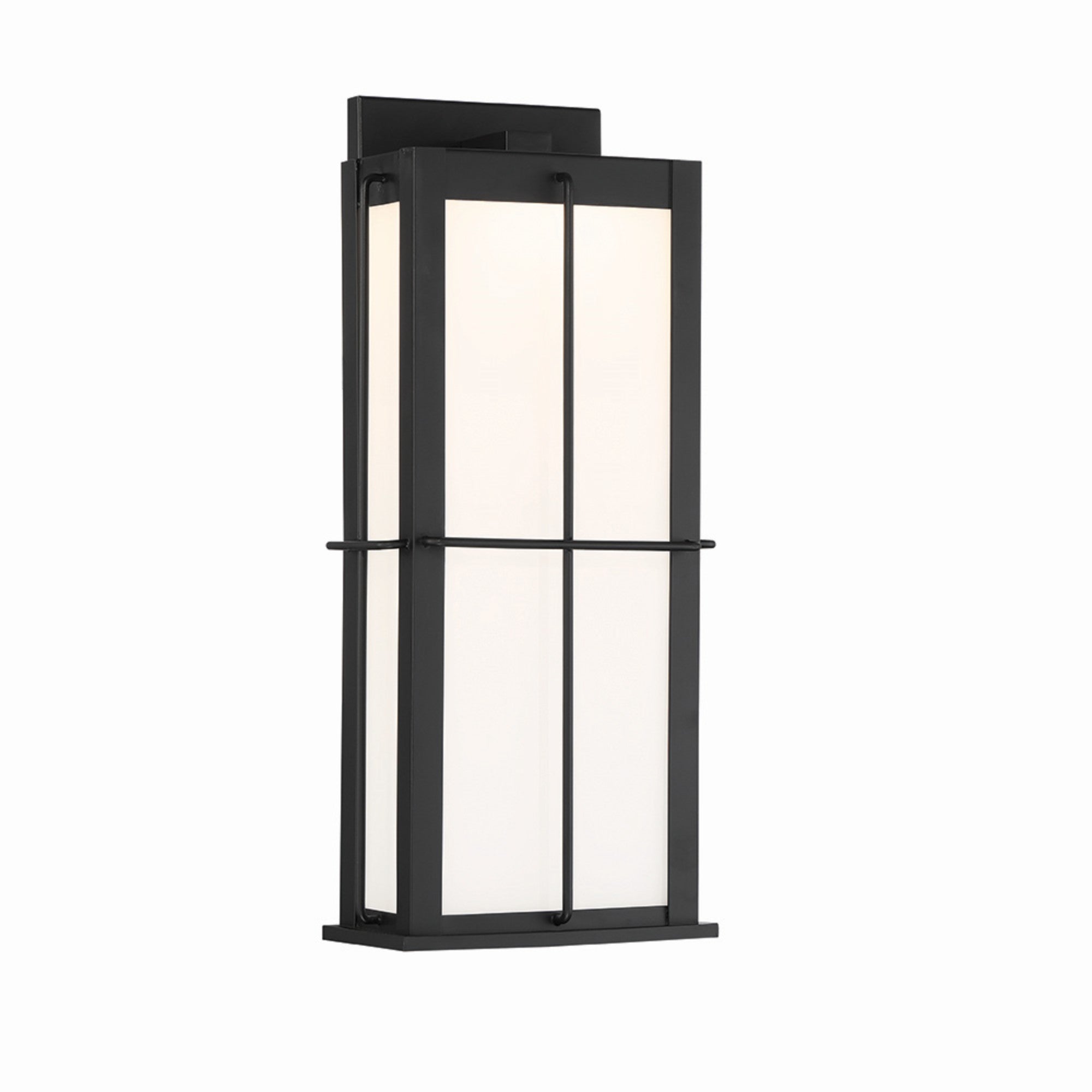 Bensa 20" LED Outdoor Wall Sconce, Black Finish - Bees Lighting