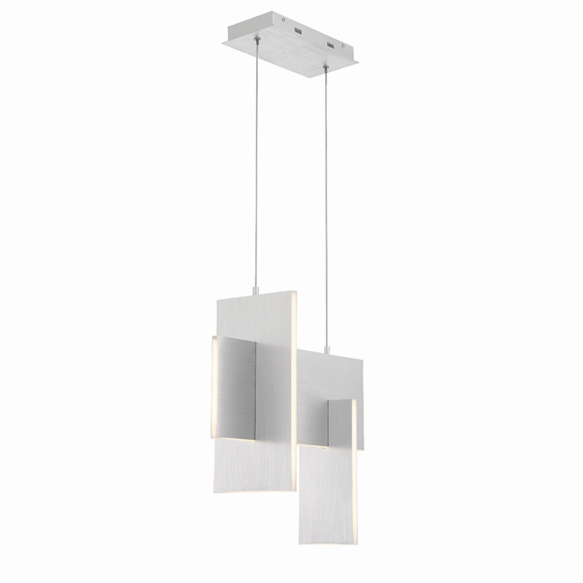 Coburg 20" LED Mini Chandelier, Silver Finish - Bees Lighting