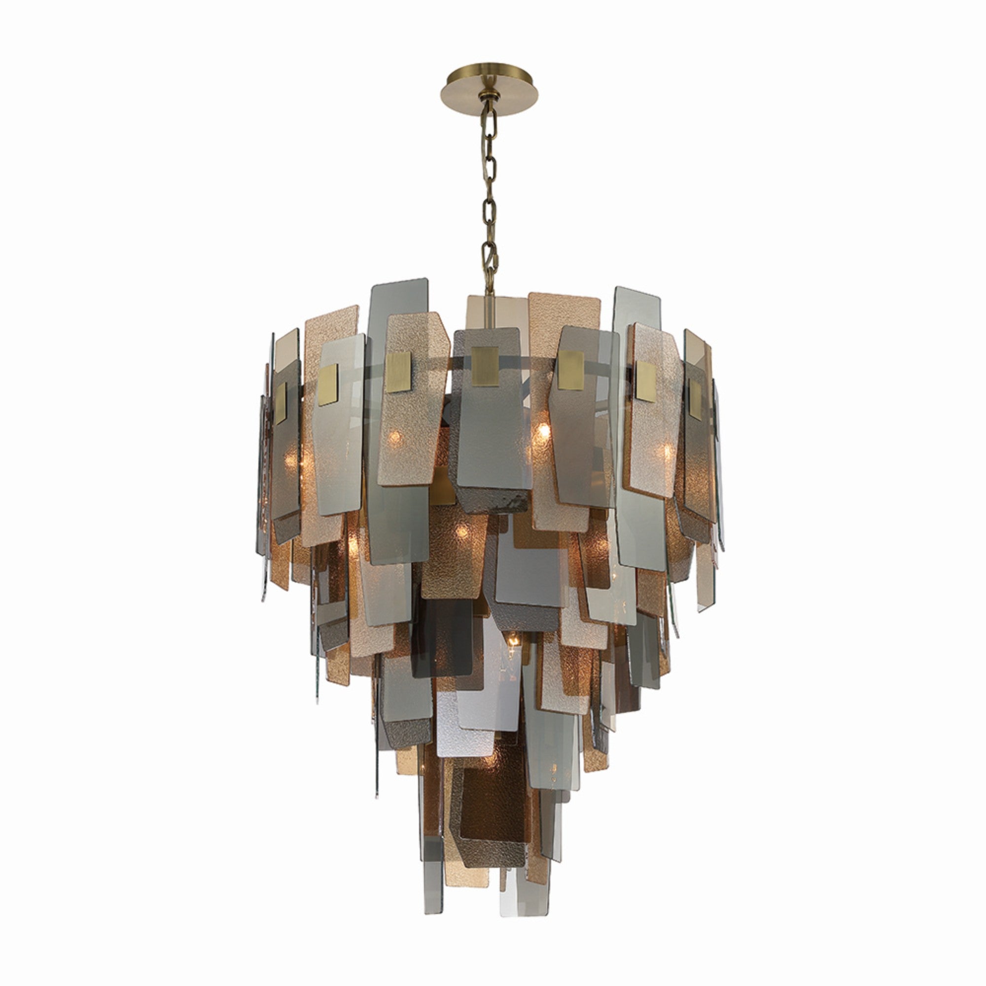 Cocolina 42 in. 19 Lights Chandelier Brass Finish