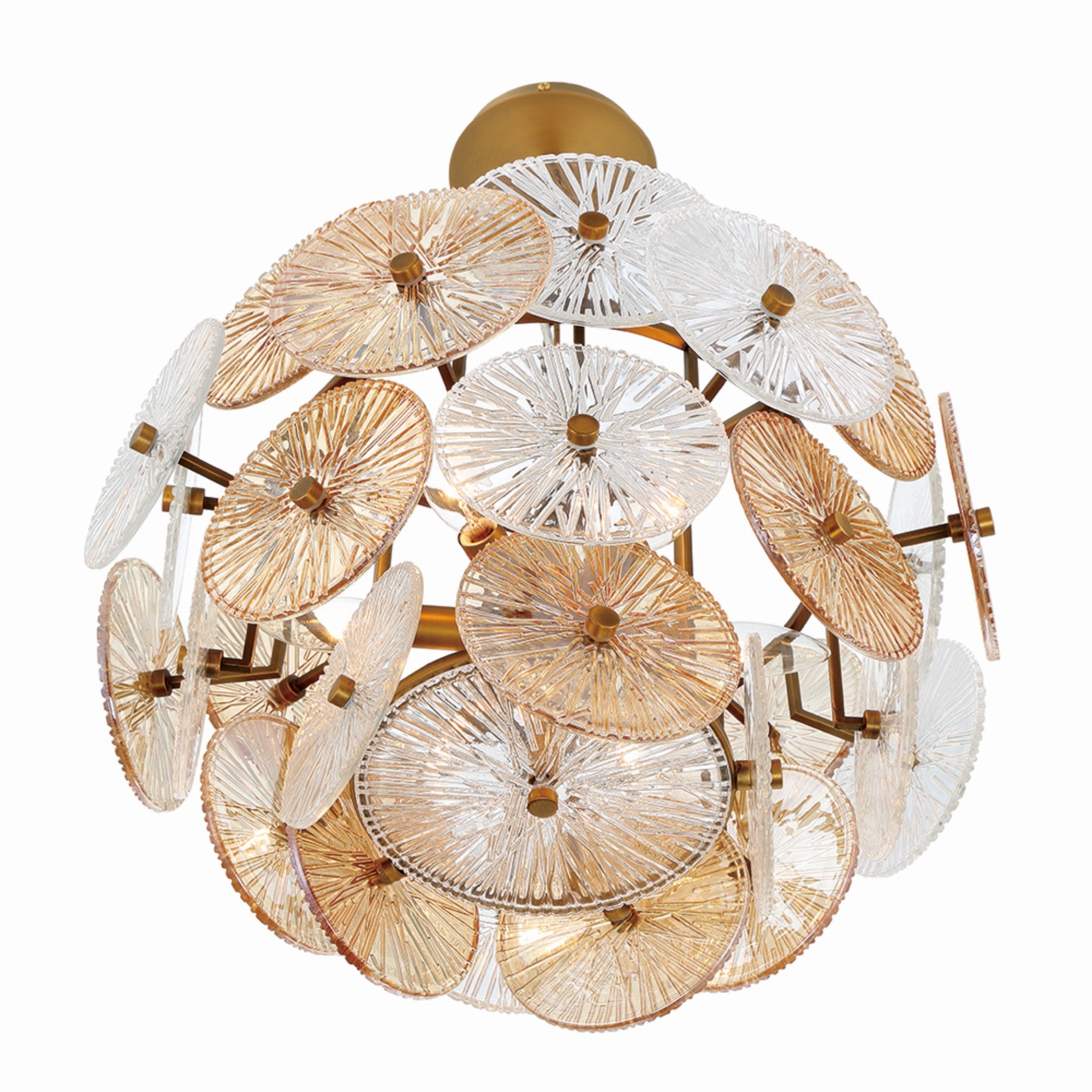 Sue-Anne 6-Light 20" Pendant, Gold Finish - Bees Lighting