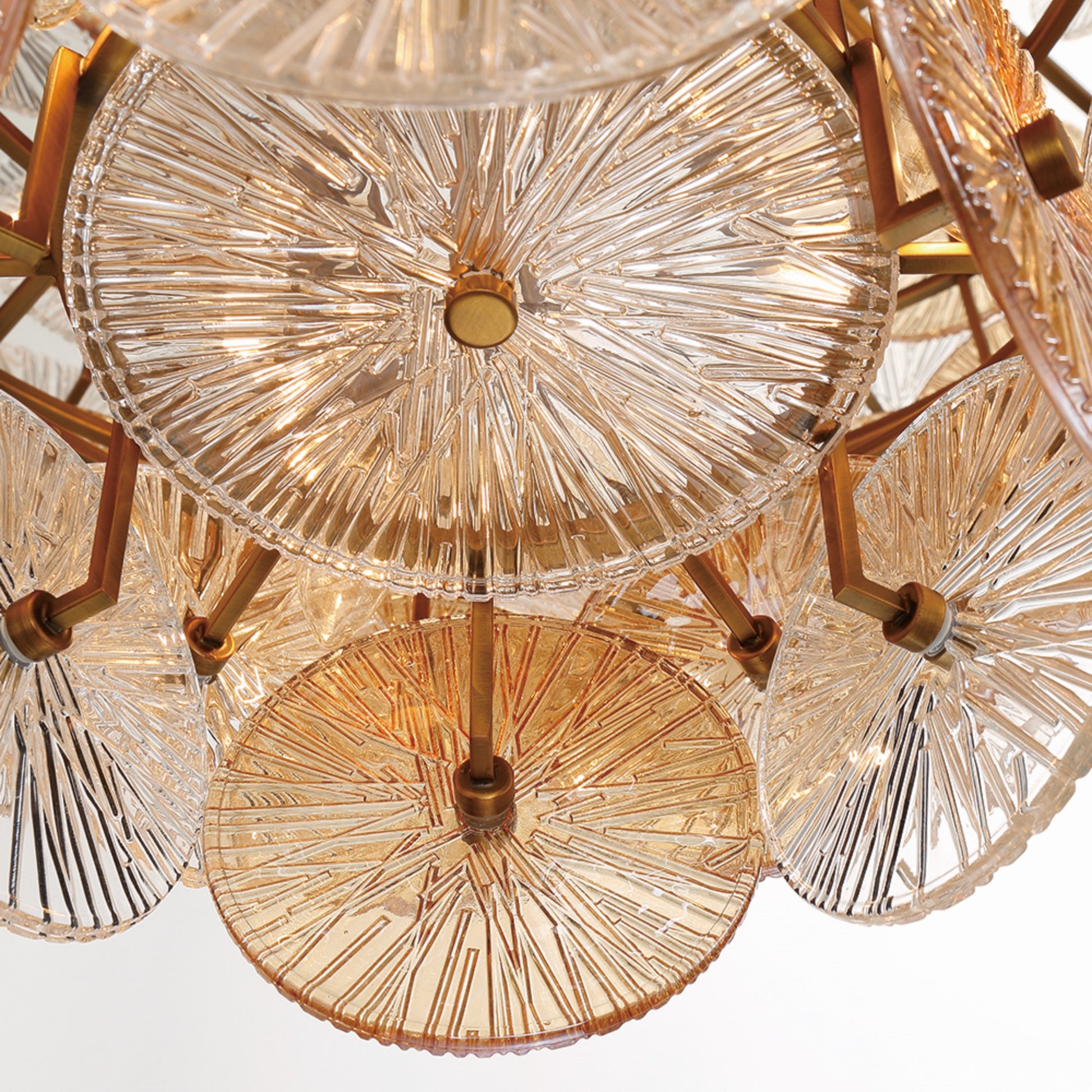 Sue-Anne 5-Tiers 25-Light 45" Grand Chandelier, Gold Finish - Bees Lighting