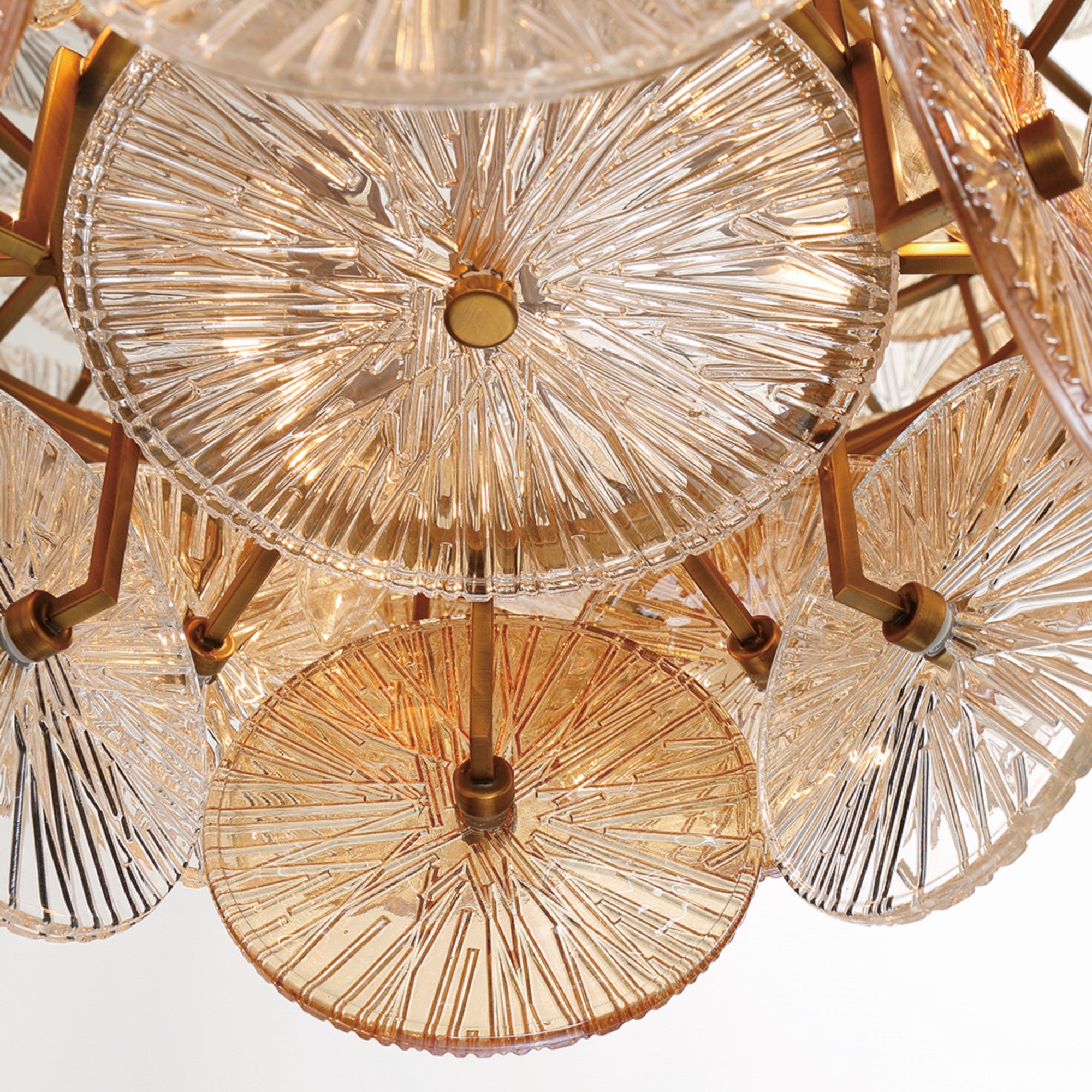 Sue-Anne 5-Tiers 25-Light 45" Grand Chandelier, Gold Finish - Bees Lighting