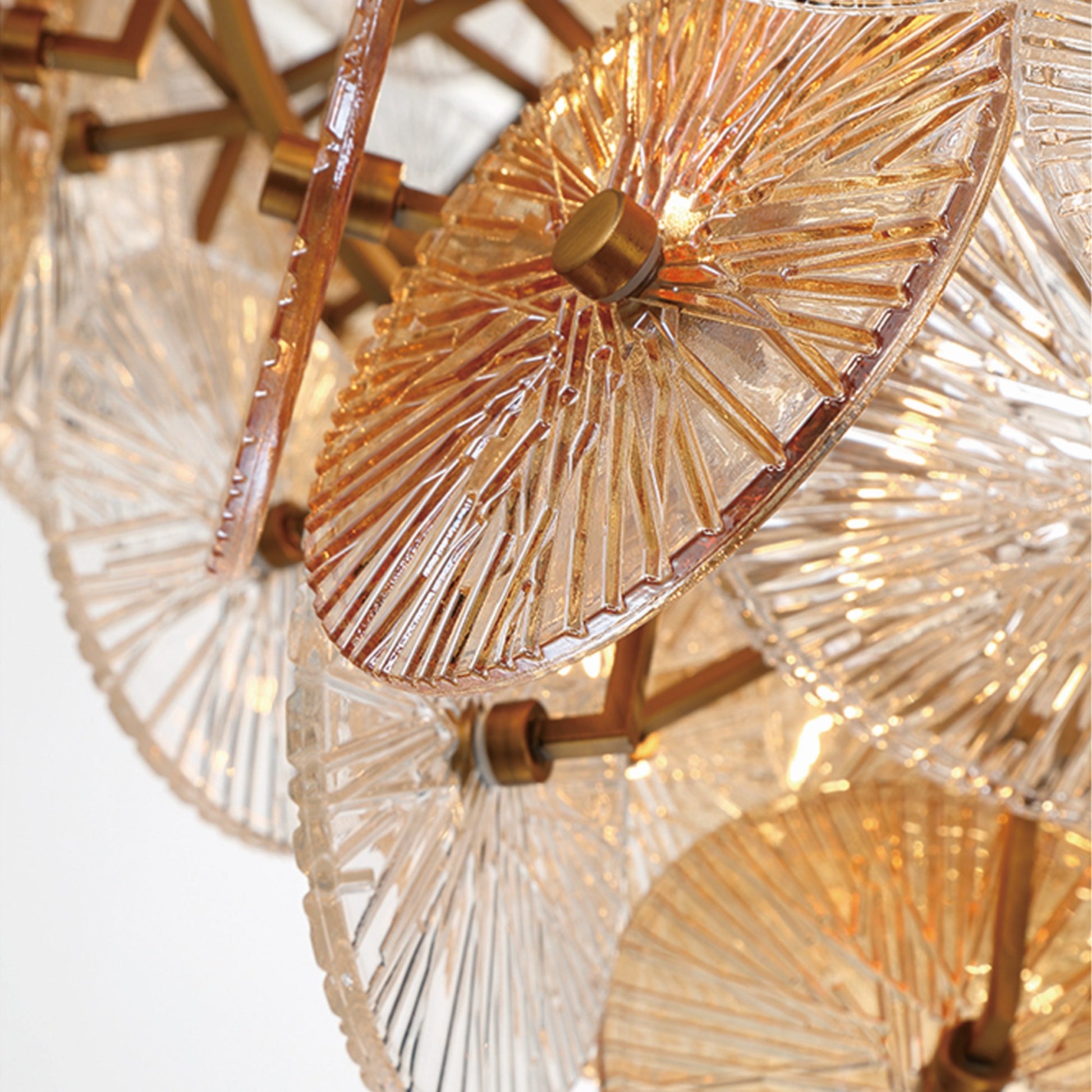 Sue-Anne 5-Tiers 25-Light 45" Grand Chandelier, Gold Finish - Bees Lighting