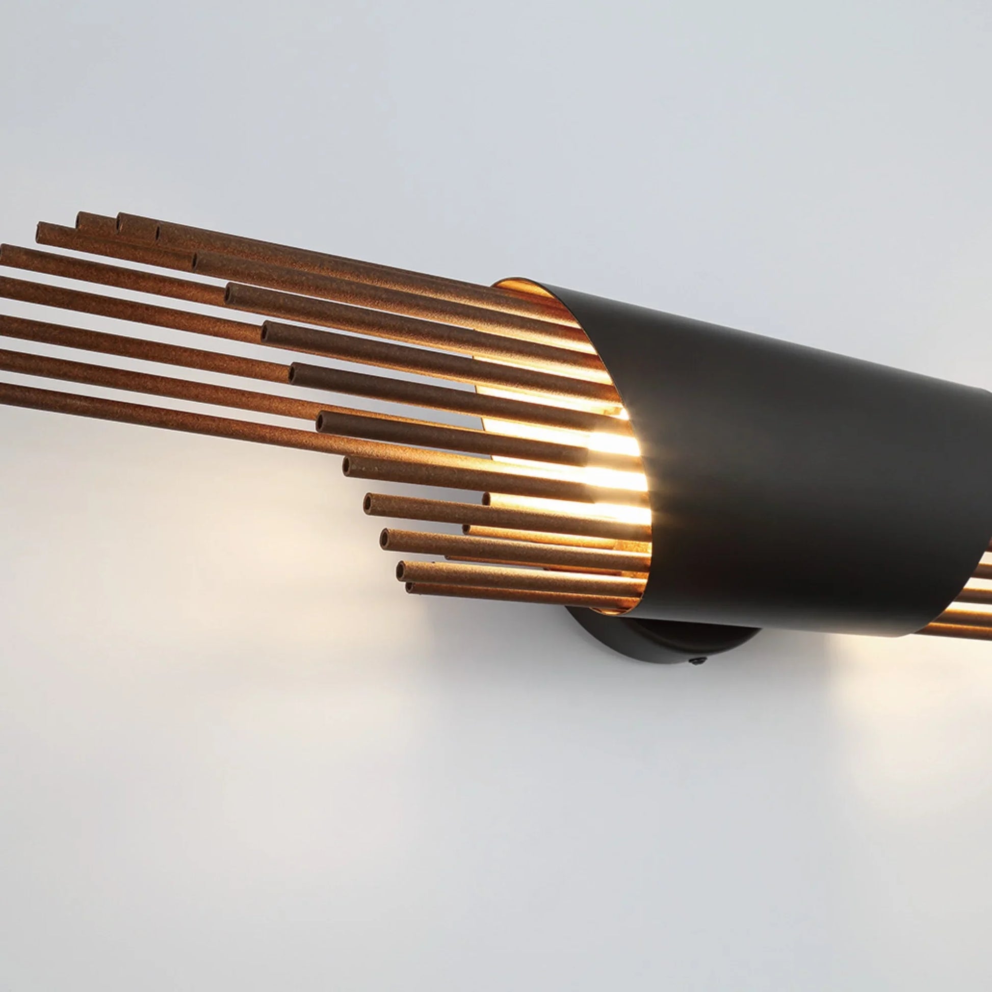 Umura 2-Light 25" LED Wall Sconce, Black Finish - Bees Lighting
