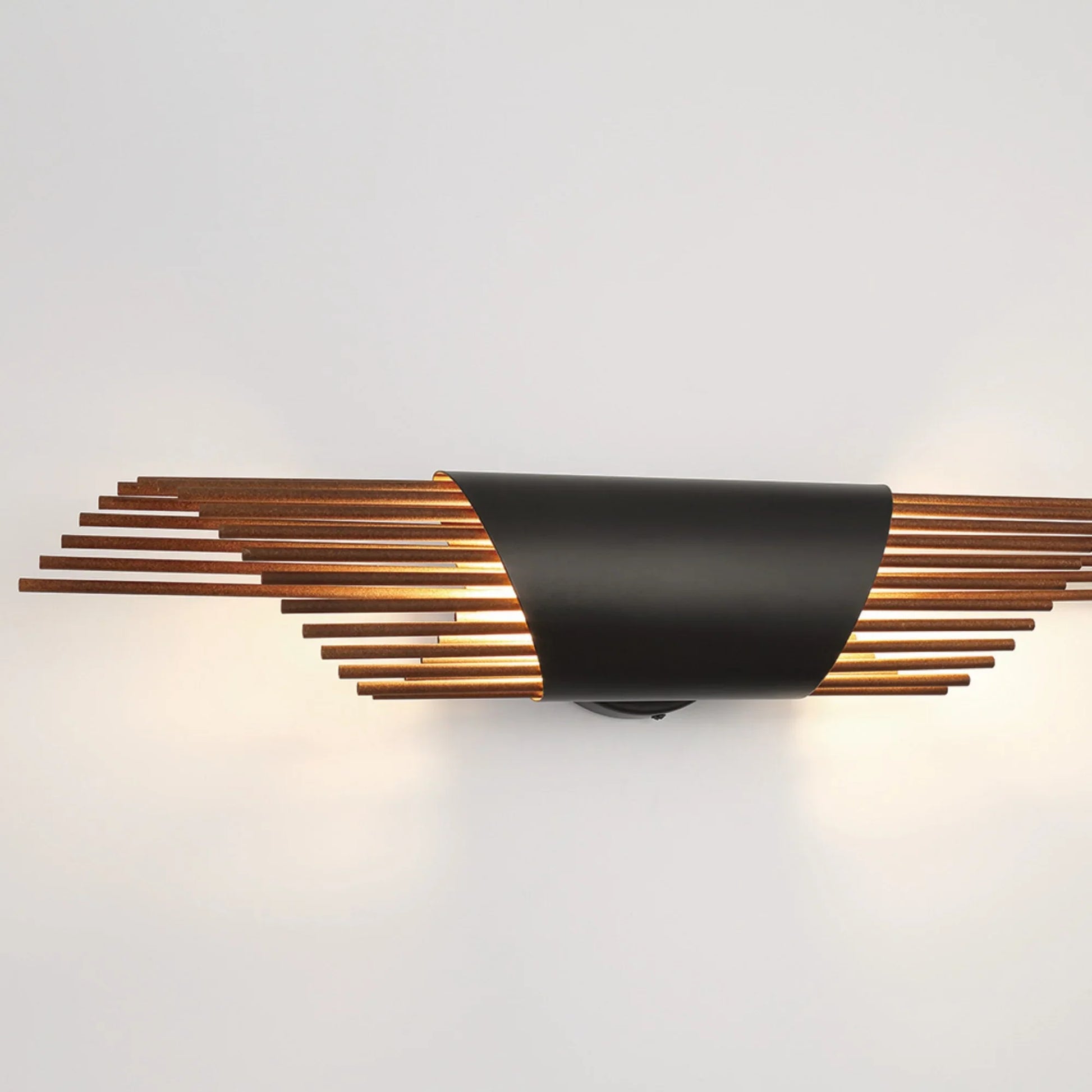 Umura 2-Light 25" LED Wall Sconce, Black Finish - Bees Lighting