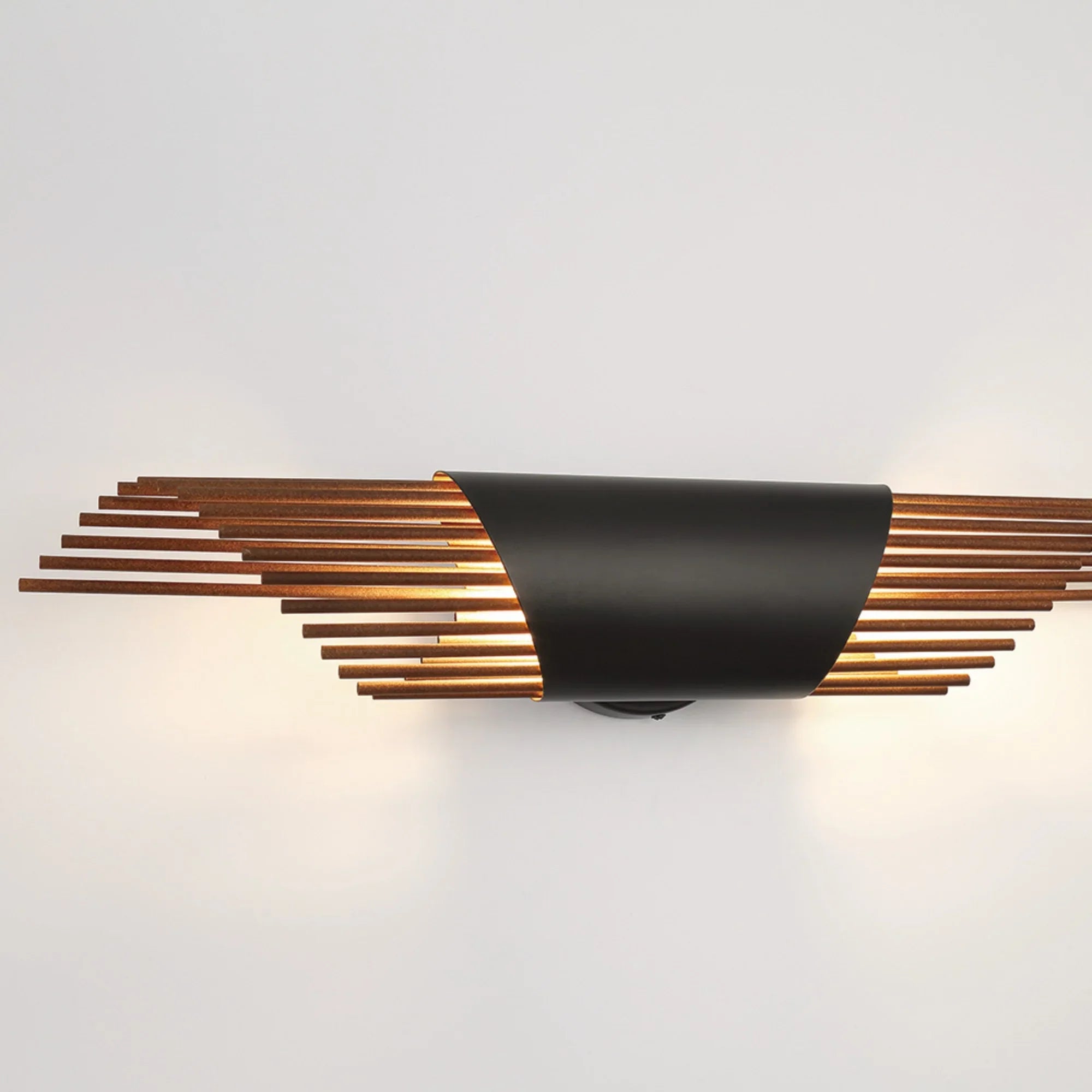 Umura 2-Light 25" LED Wall Sconce, Black Finish - Bees Lighting