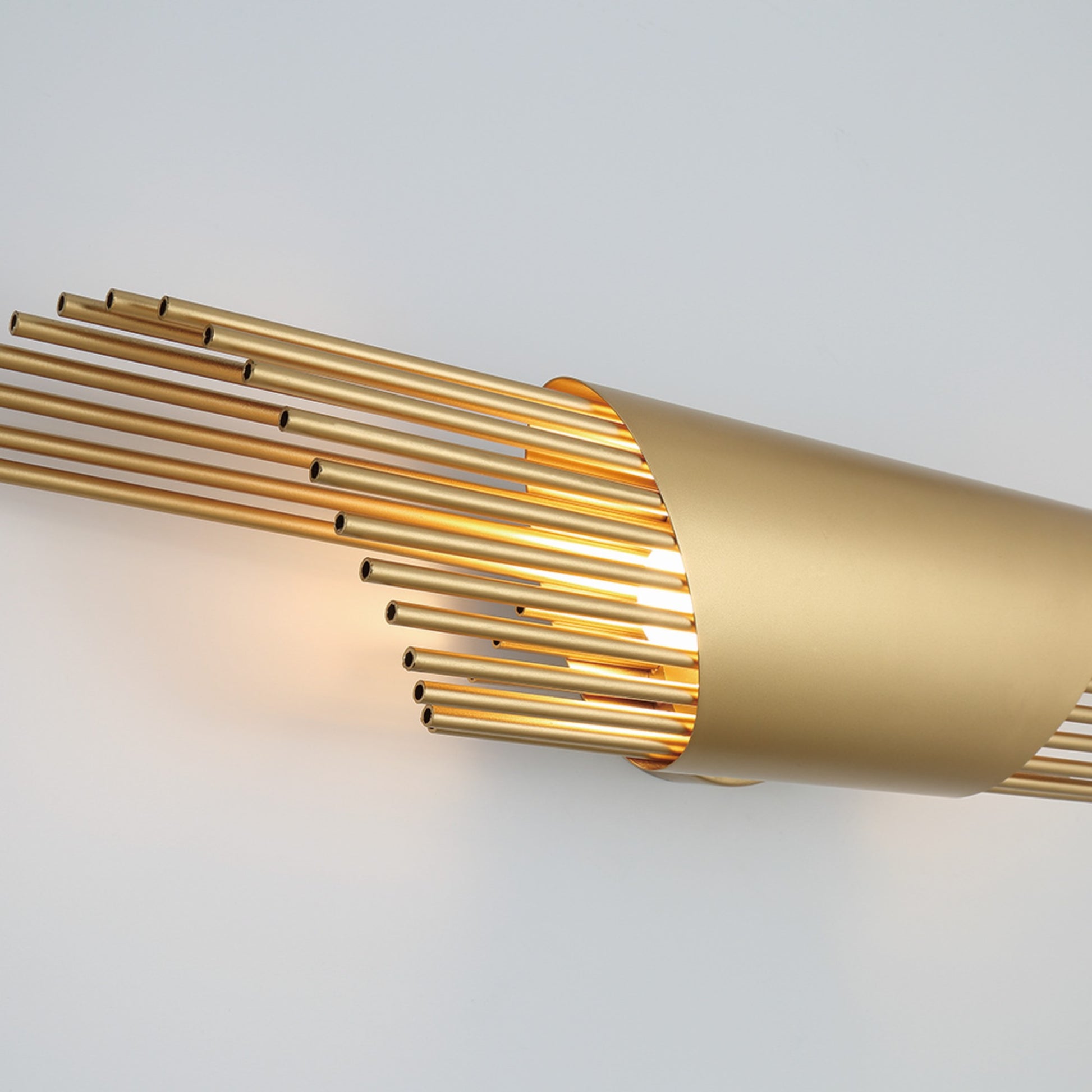 Umura 2-Light 25" LED Wall Sconce, Gold Finish - Bees Lighting