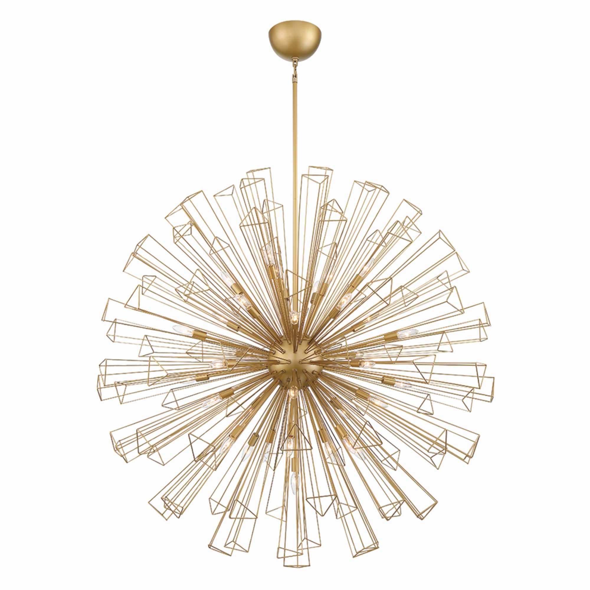 Dendelio 35-Light 54" Grand Chandelier, Gold Finish - Bees Lighting