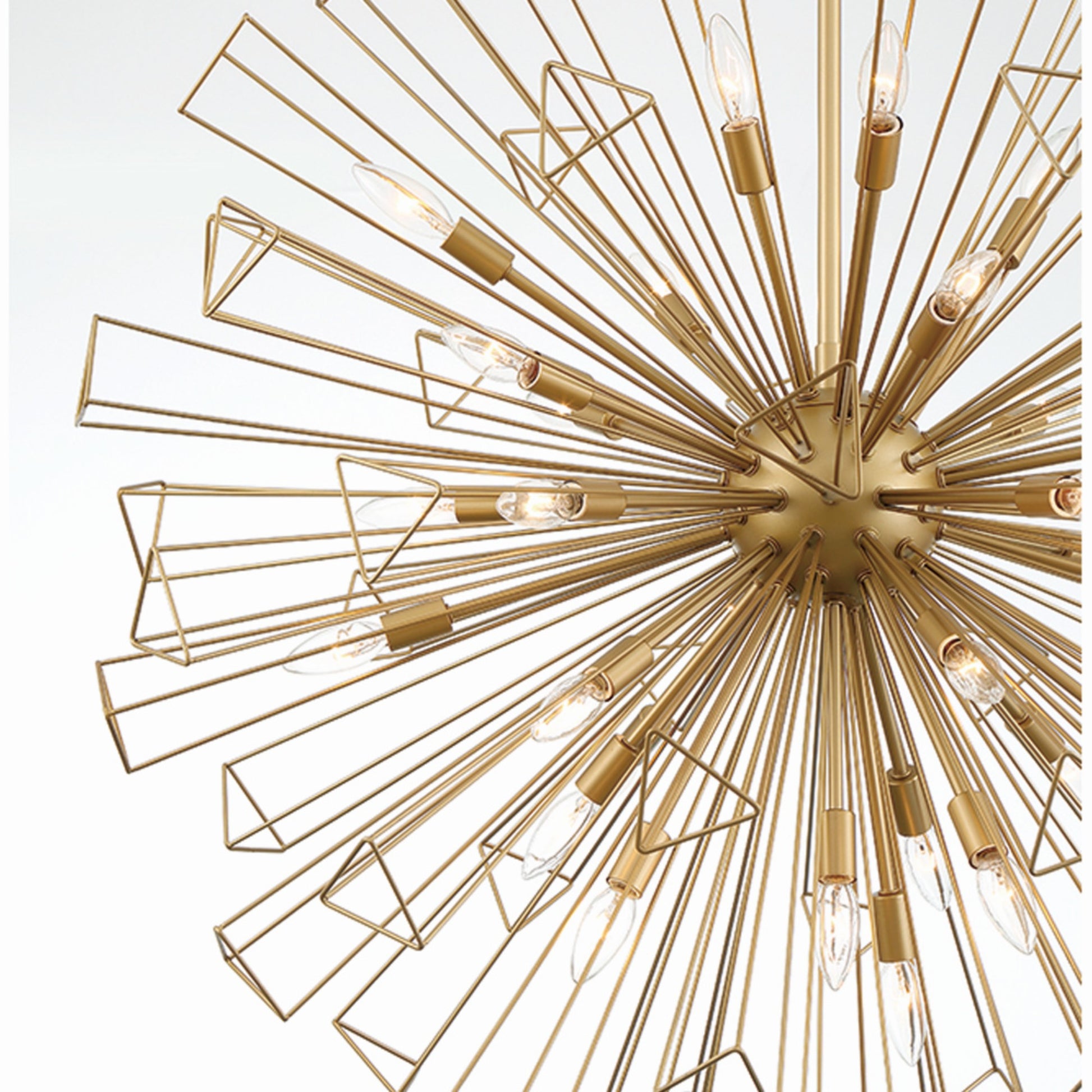 Dendelio 35-Light 54" Grand Chandelier, Gold Finish - Bees Lighting