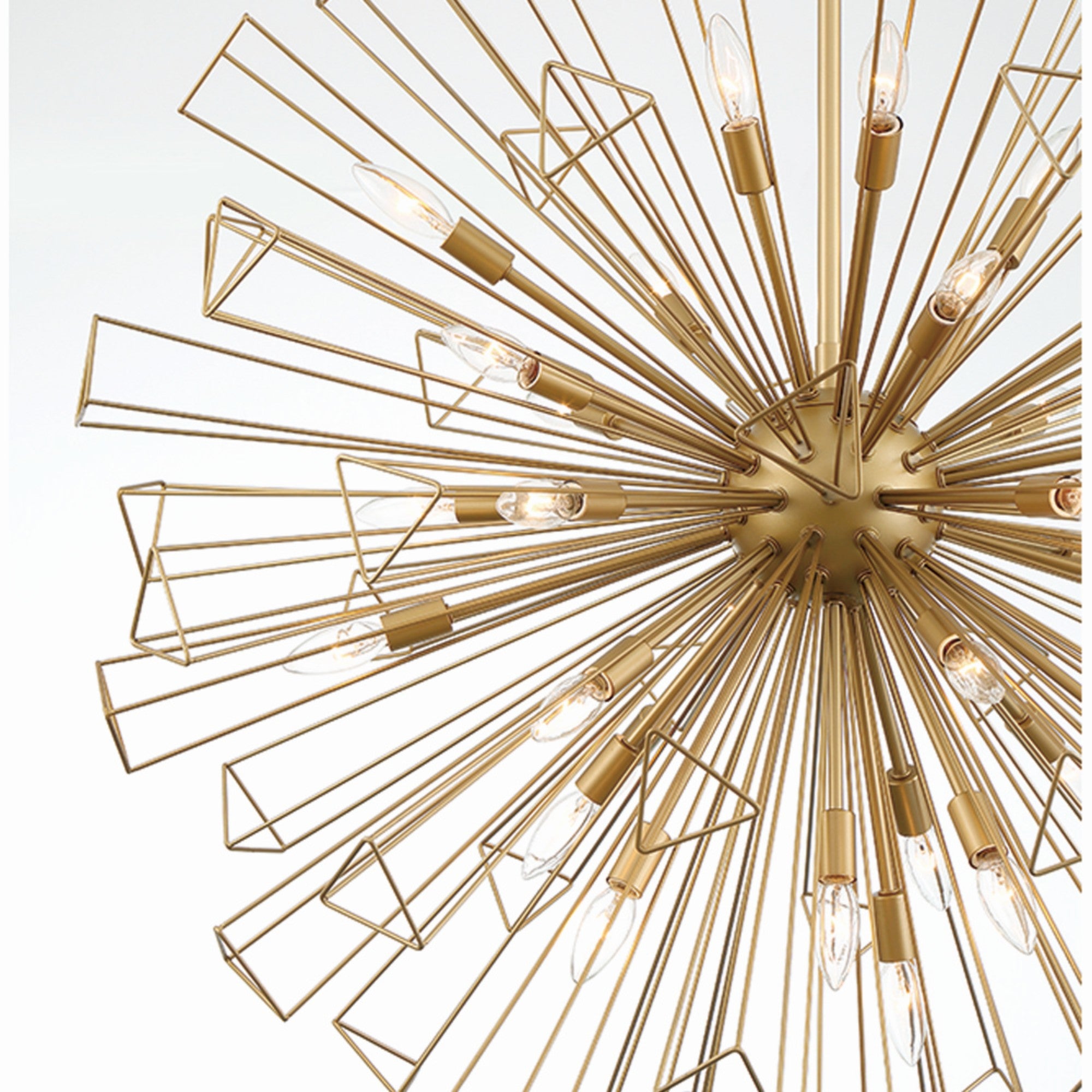 Dendelio 35-Light 54" Grand Chandelier, Gold Finish - Bees Lighting