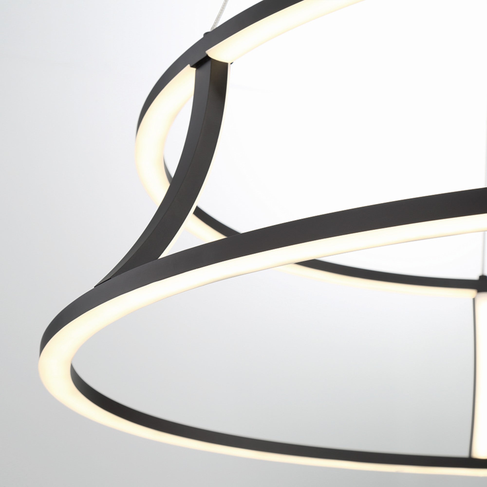 Cadoux 30" LED Chandelier, Black Finish - Bees Lighting