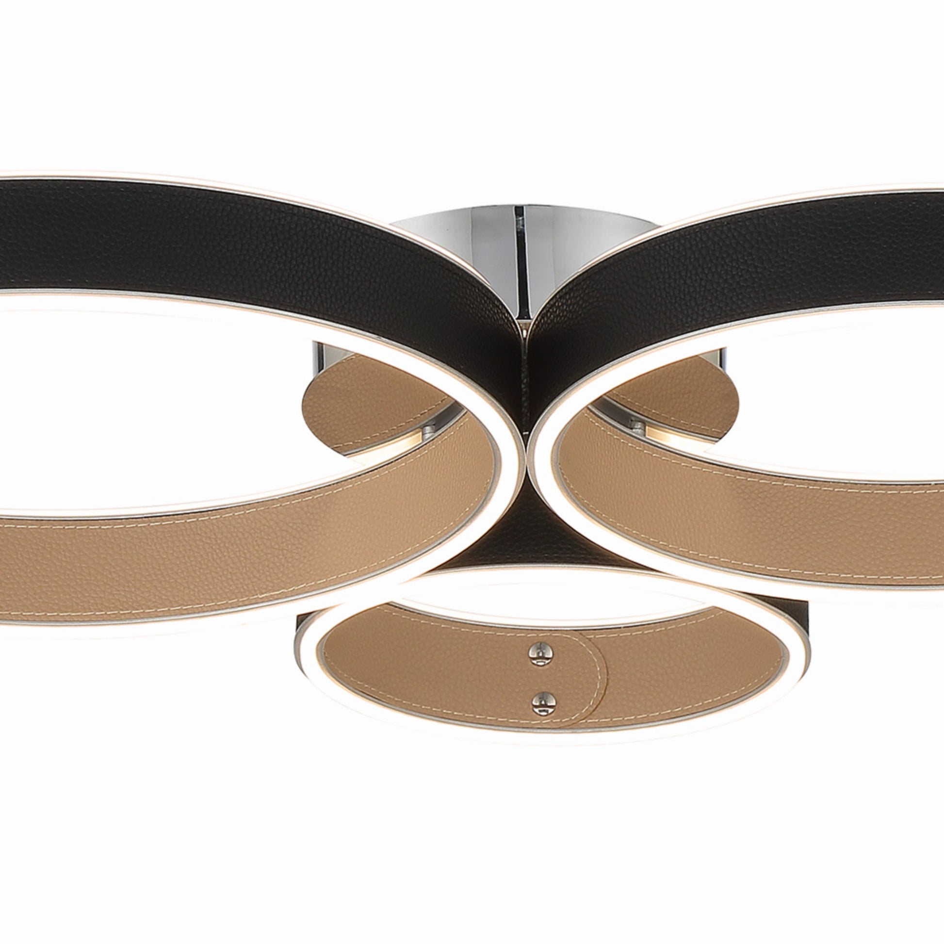 Verdura 3-Light 25" LED Flush Mount, Black Finish - Bees Lighting