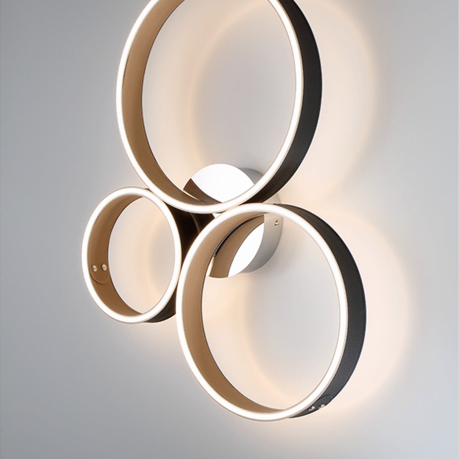 Verdura 3-Light 25" LED Flush Mount, Black Finish - Bees Lighting