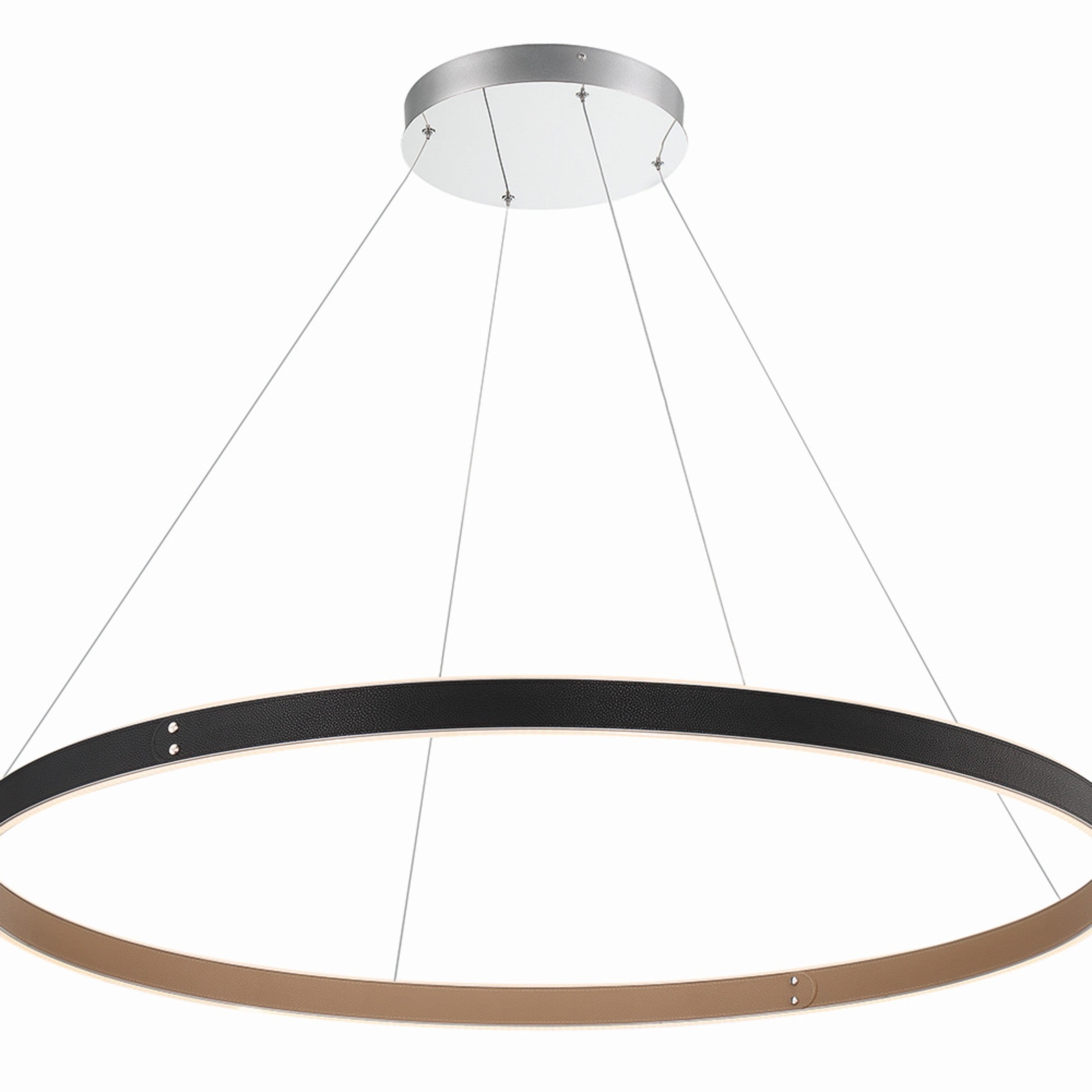 Verdura 45" LED Chandelier, Black Finish - Bees Lighting