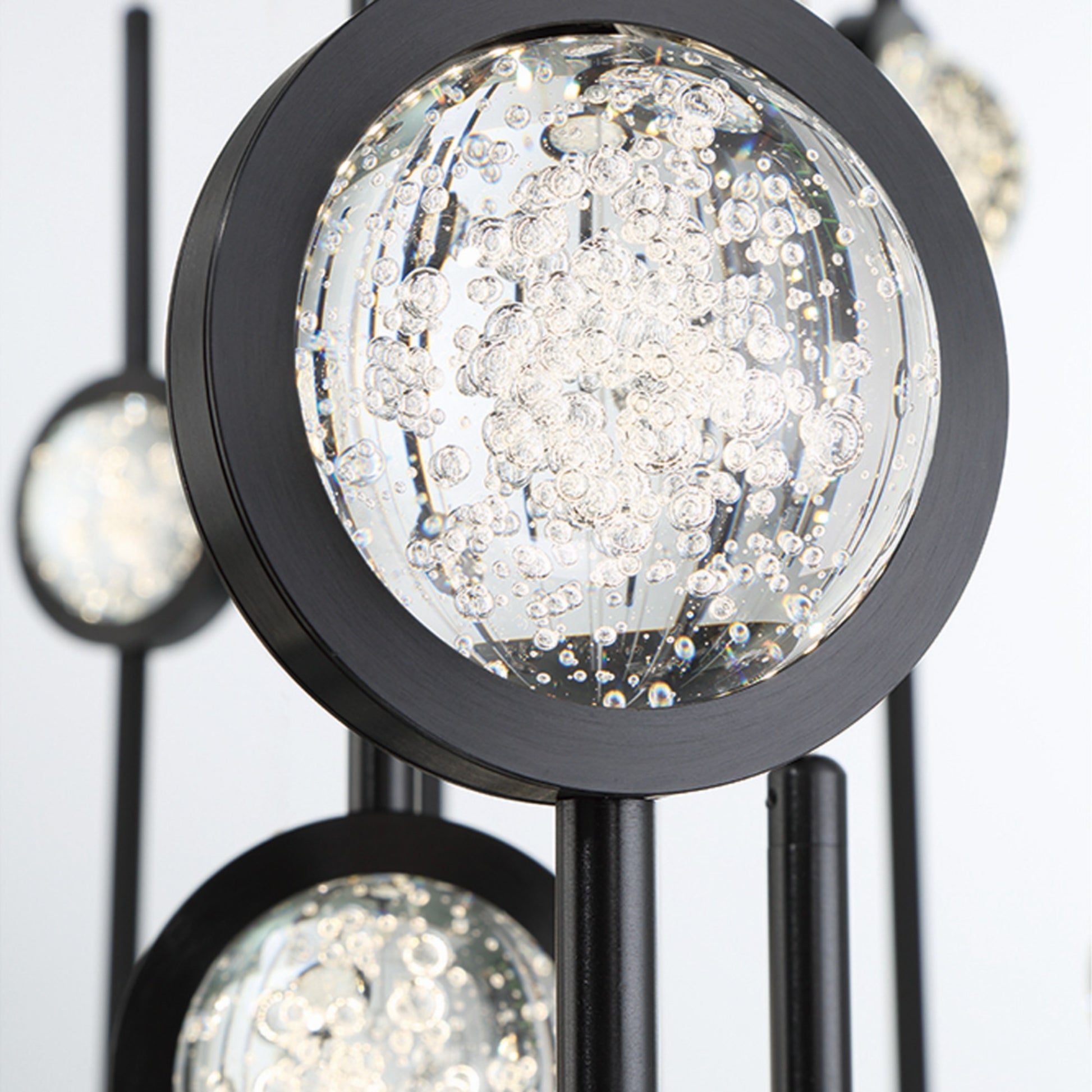 Barletta 26-Light 40" LED Grand Chandelier, Black Finish - Bees Lighting