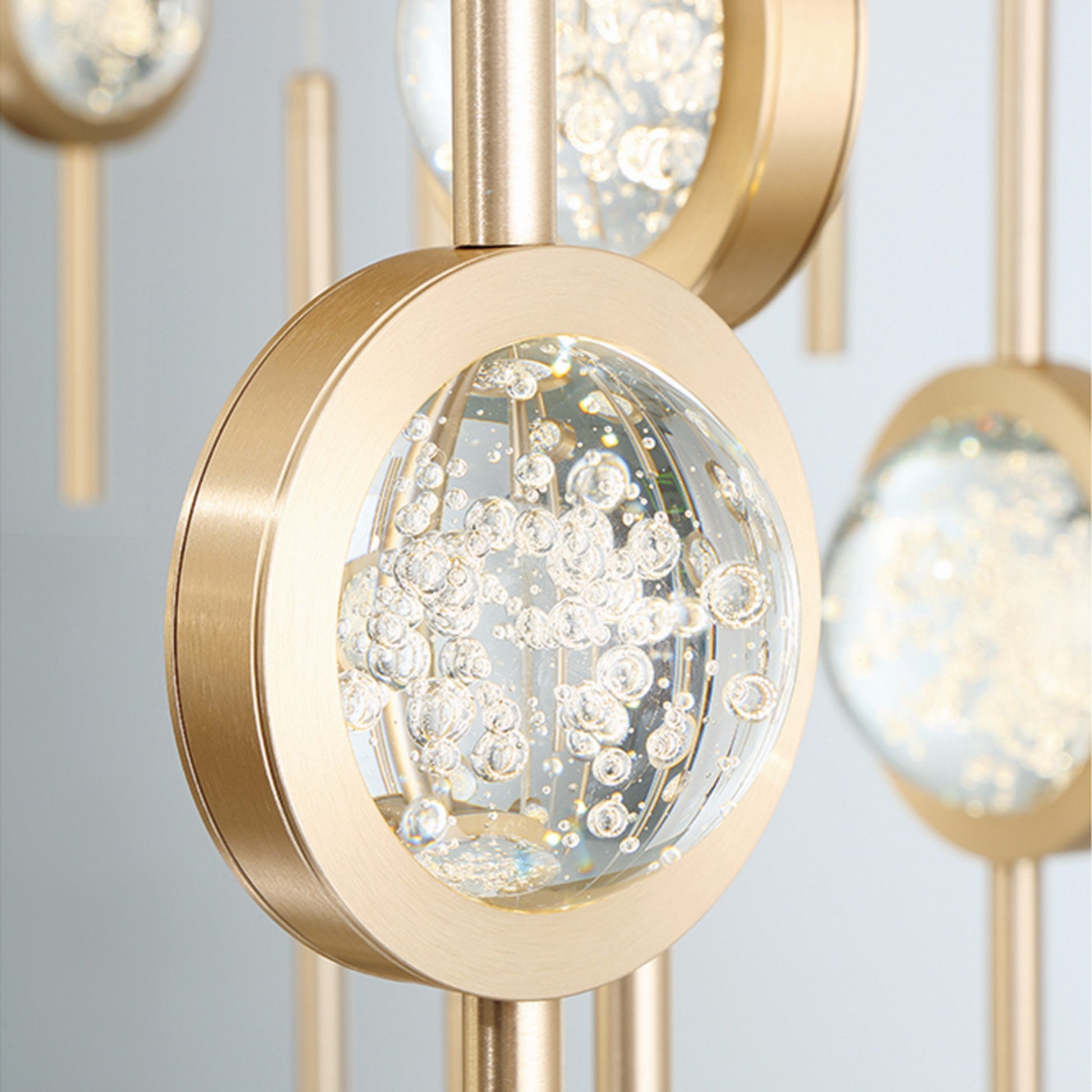 Barletta 26-Light 40" LED Grand Chandelier, Brass Finish - Bees Lighting