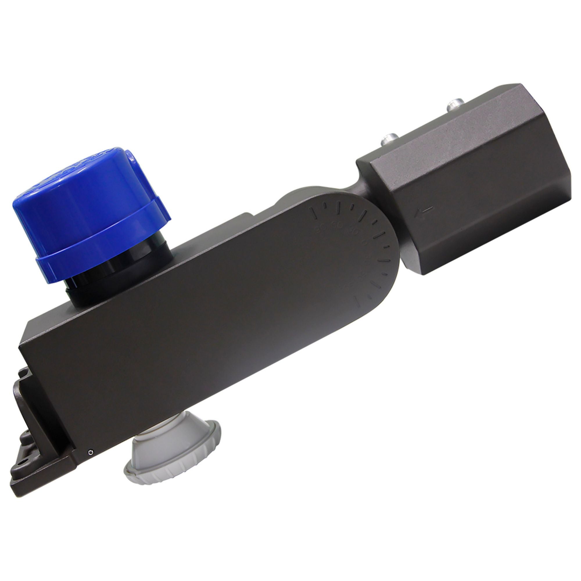 Extended Slipfitter Mount with Sensor Knockouts, For use with Area Light, Bronze Finish - Bees Lighting