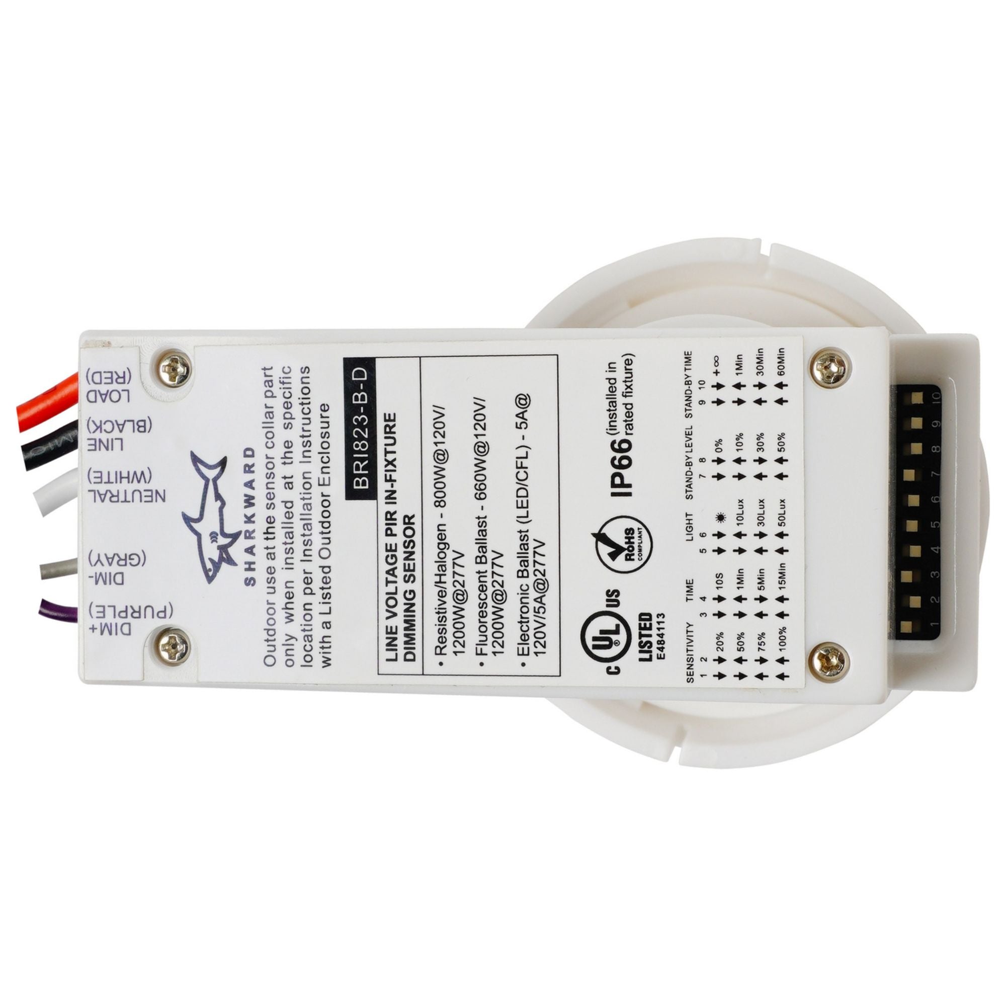 PIR Sensor, for 100-277V Area Light - Bees Lighting