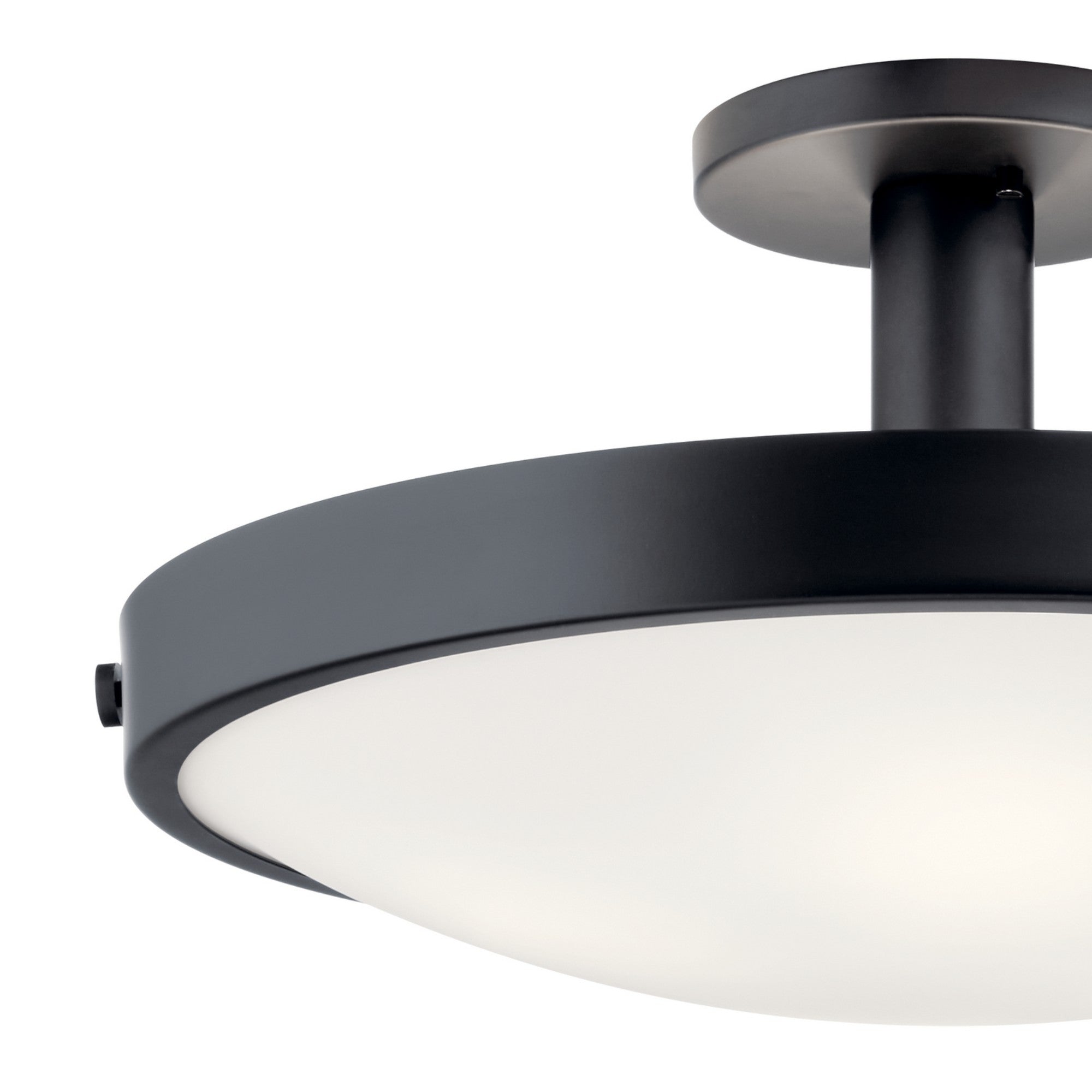 Lytham 21" 4-Light Semi-Flush Mount, Black Finish - Bees Lighting