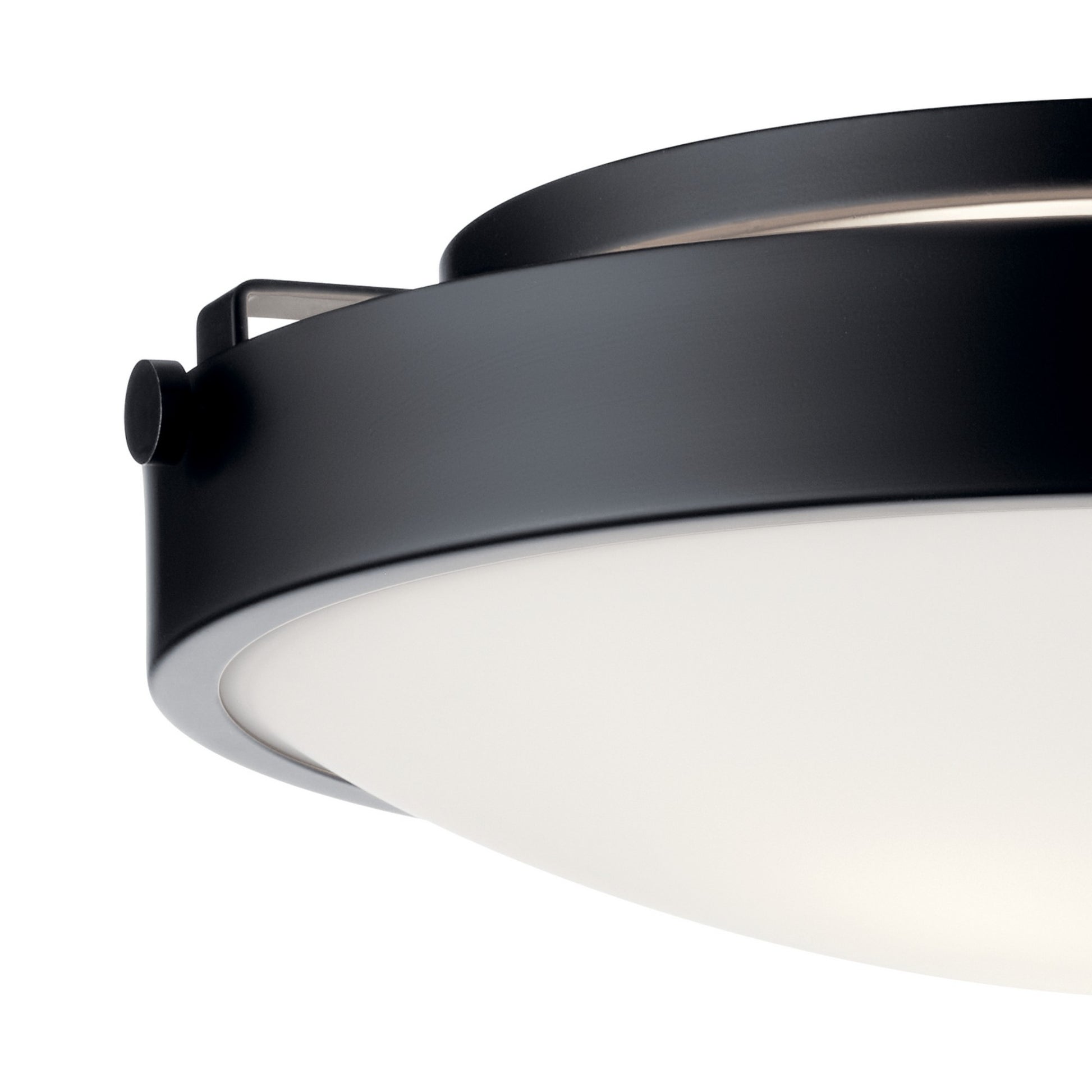 Lytham 17" 3-Light Flush Mount, Black Finish - Bees Lighting