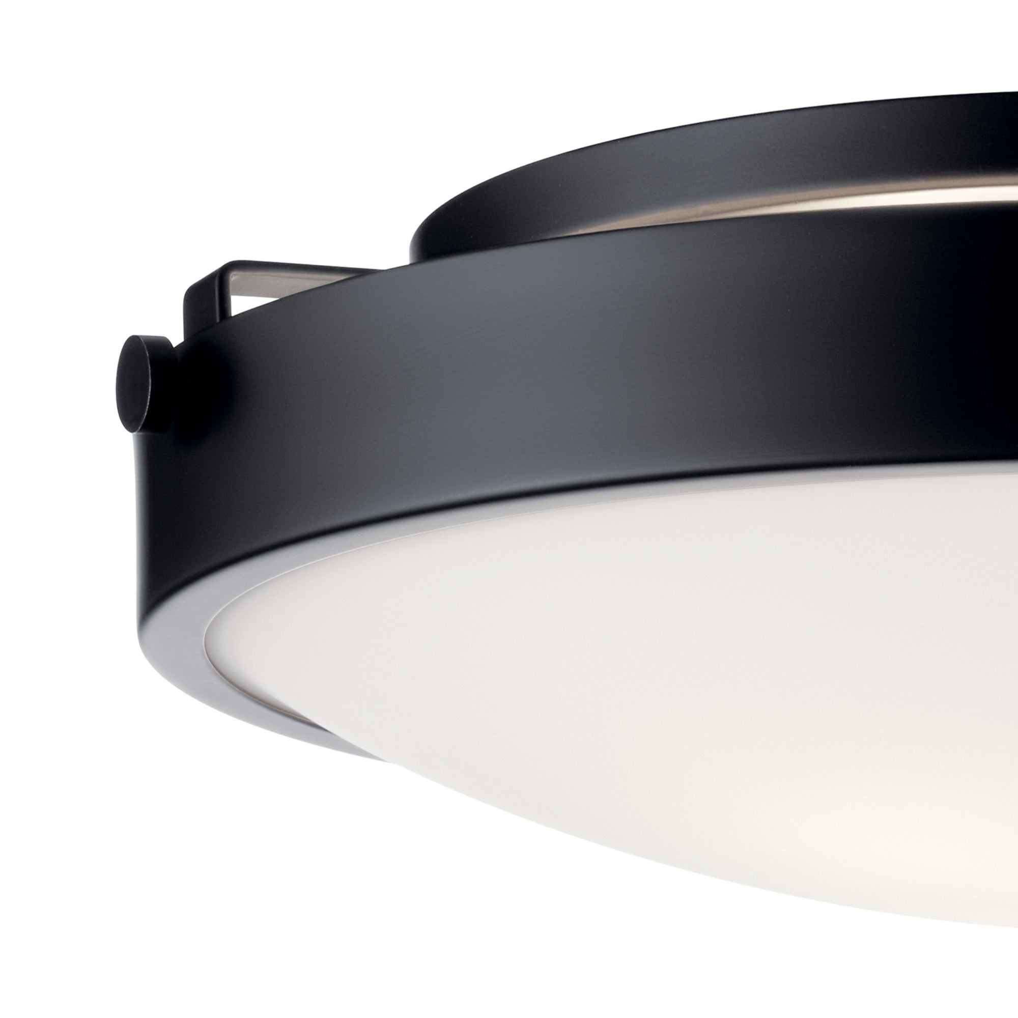 Lytham 17" 3-Light Flush Mount, Black Finish - Bees Lighting