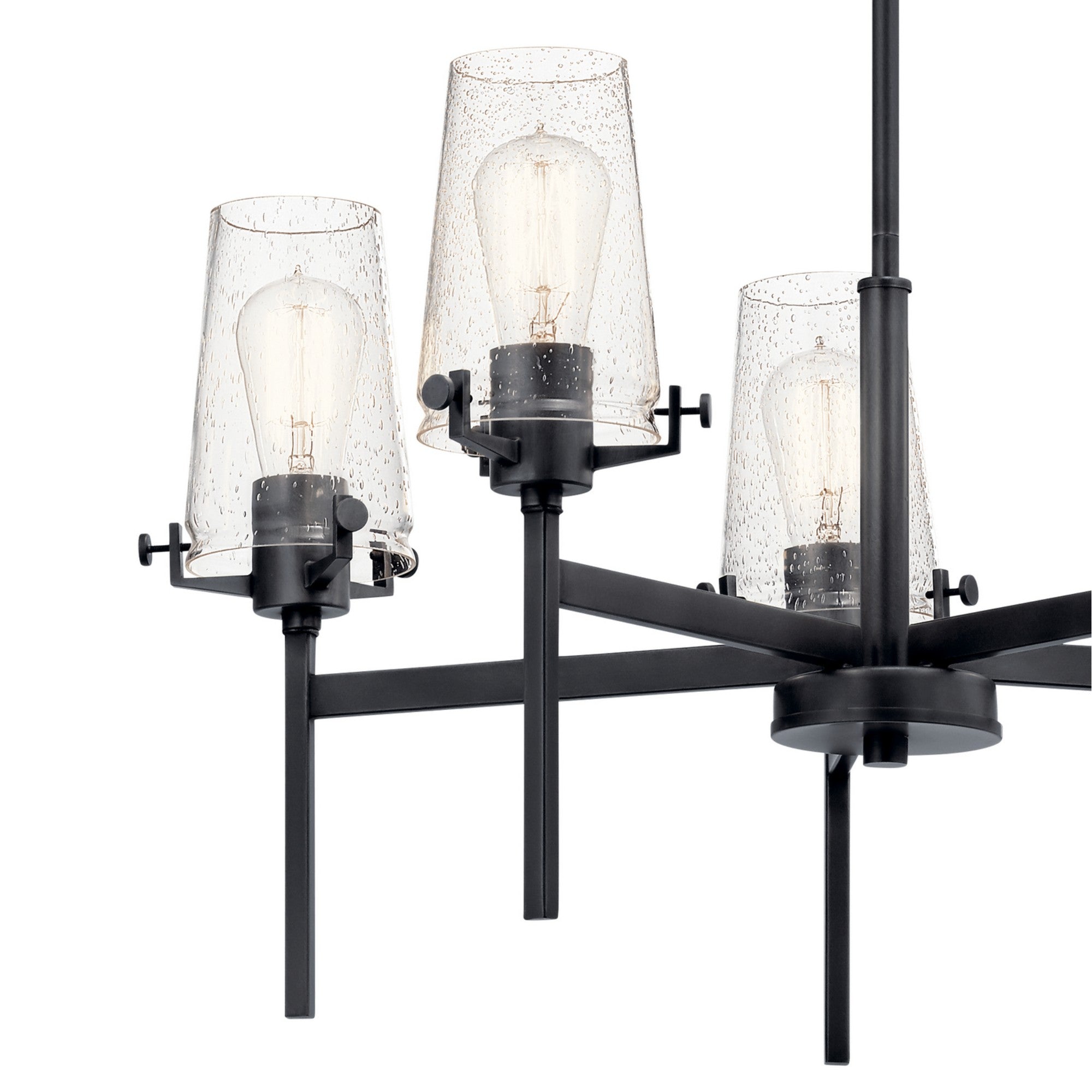 Alton 27" 5-Light Chandelier, Black Finish - Bees Lighting