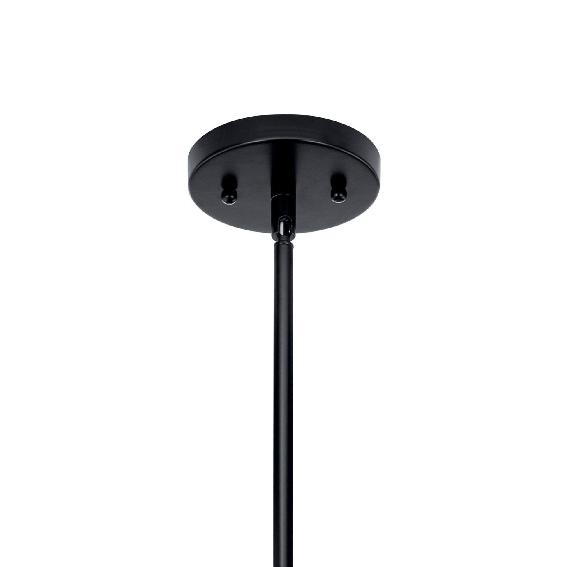 Valserrano 5" Mini Pendant, Black Finish, Clear Etched Glass - Bees Lighting