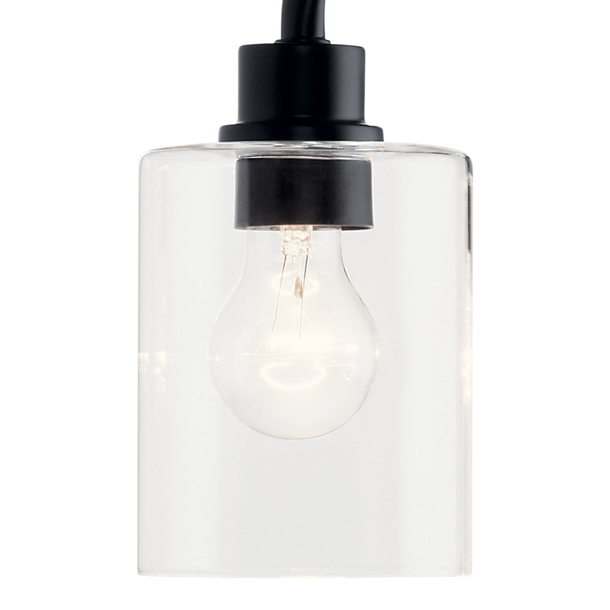 Gunnison 34" 4-Light Bath Vanity Light, Black Finish - Bees Lighting
