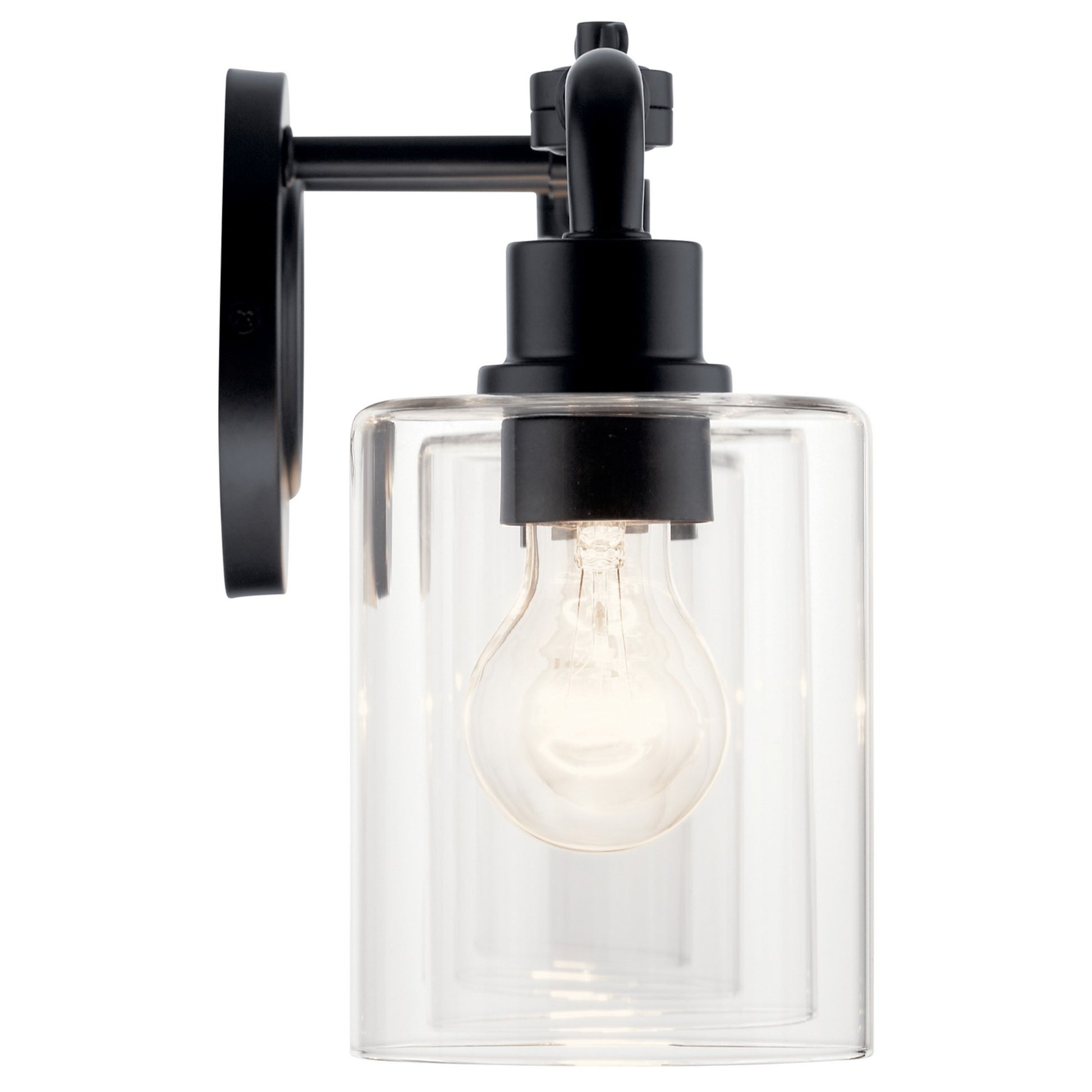 Gunnison 34" 4-Light Bath Vanity Light, Black Finish - Bees Lighting