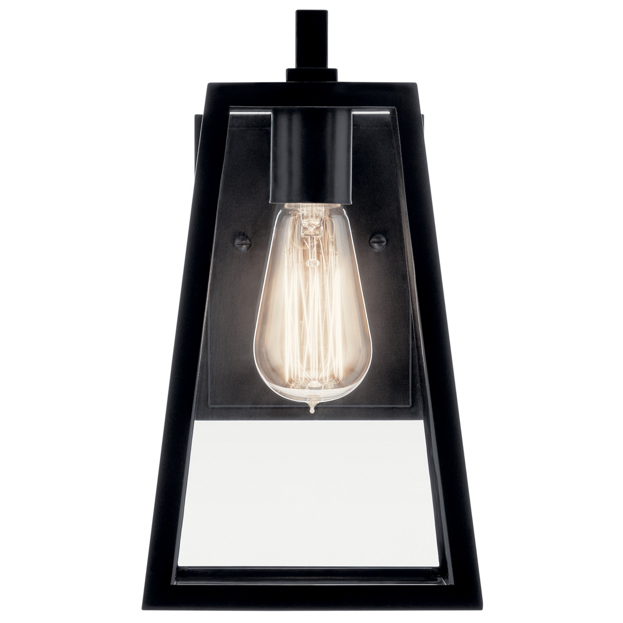 Delison 12" Outdoor Wall Light, Black Finish - Bees Lighting