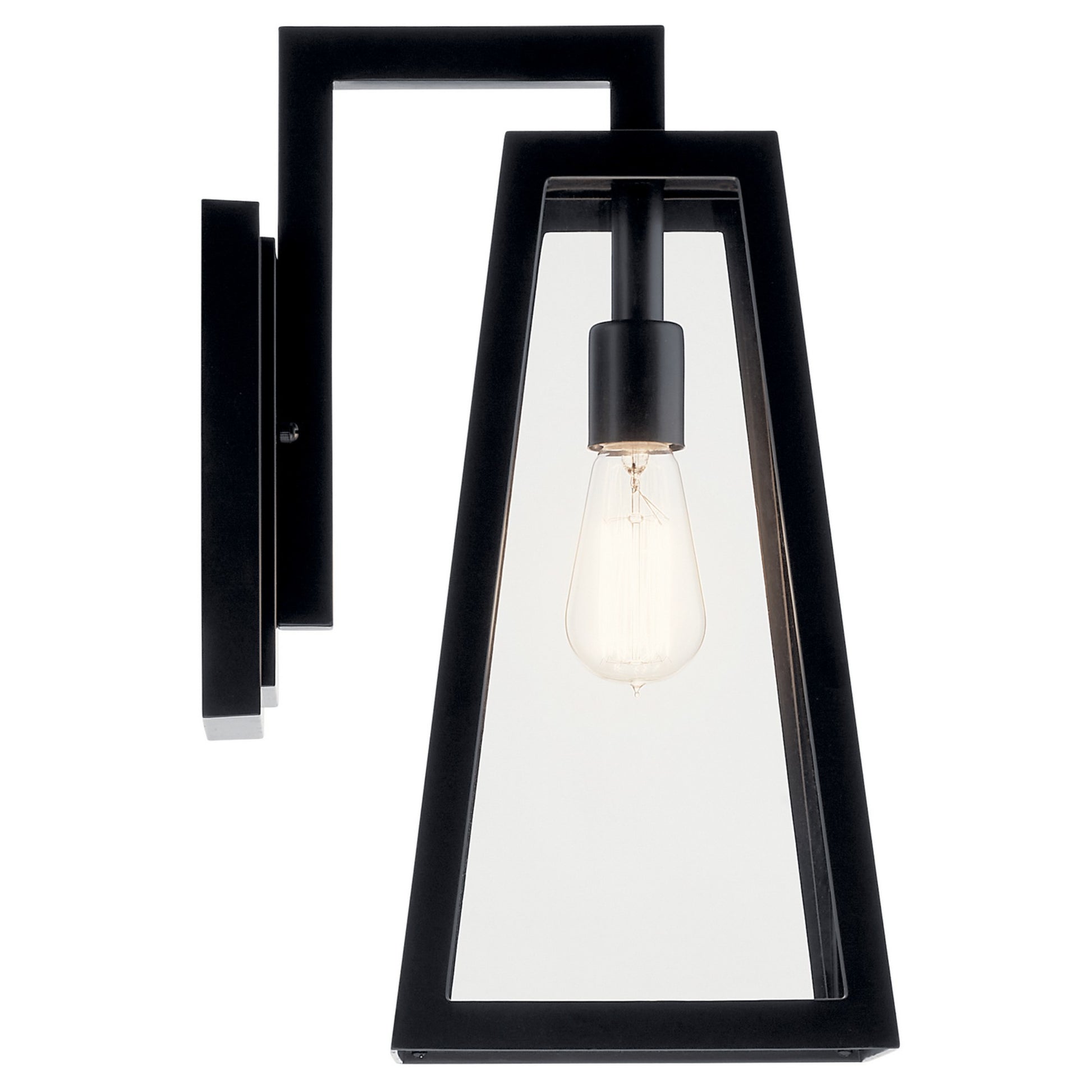 Delison 17" Outdoor Wall Light, Black Finish - Bees Lighting