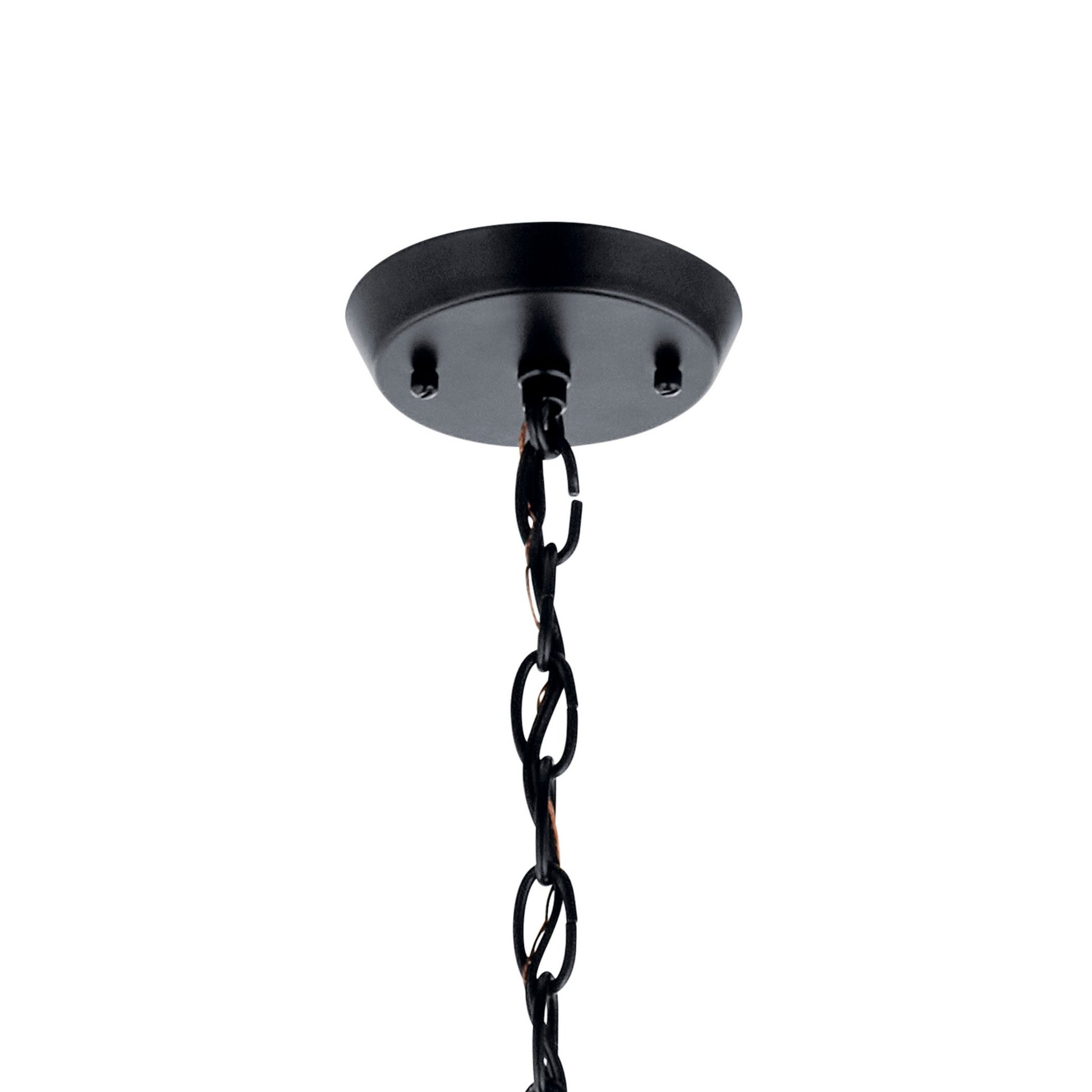 Kennewick 16" 3-Light Mini Chandelier, Black Finish - Bees Lighting