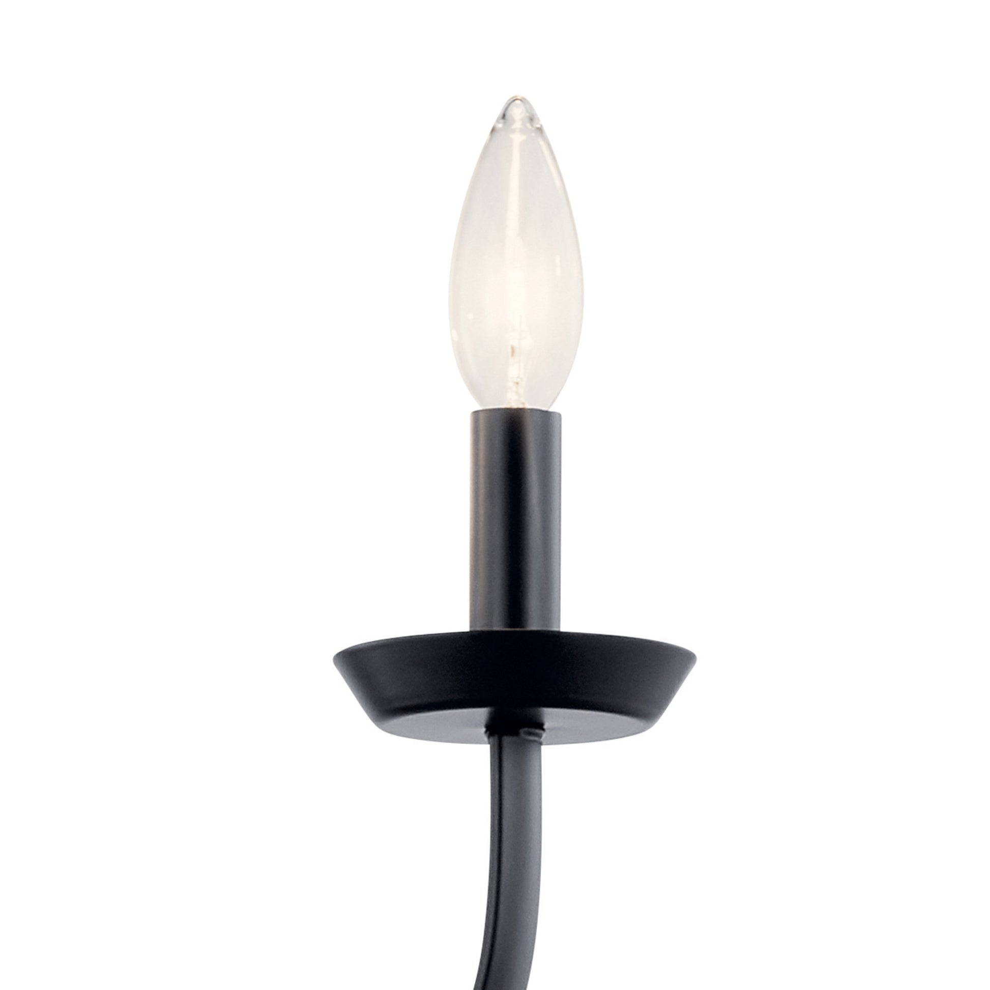 Kennewick 16" 3-Light Mini Chandelier, Black Finish - Bees Lighting