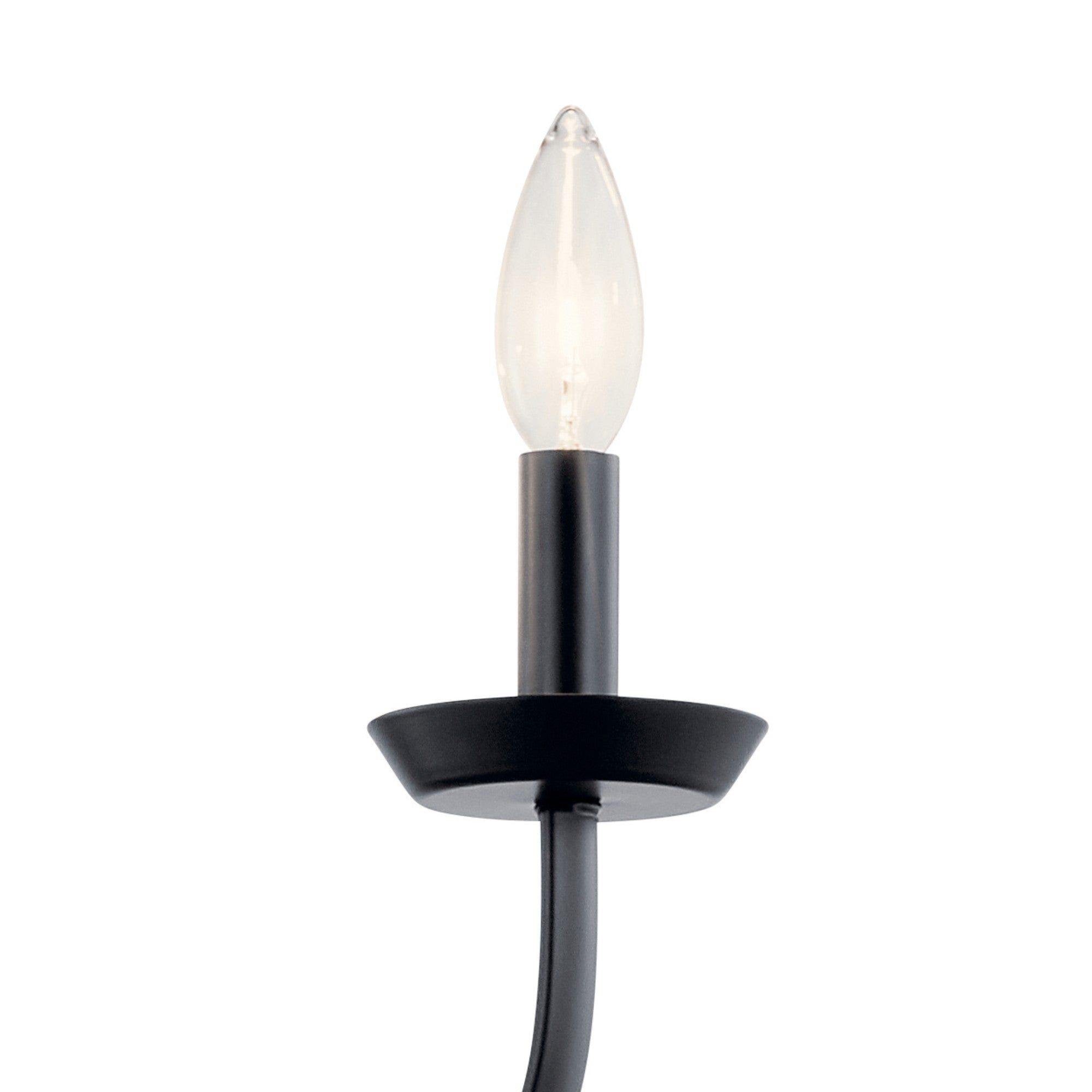 Kennewick 16" 3-Light Mini Chandelier, Black Finish - Bees Lighting