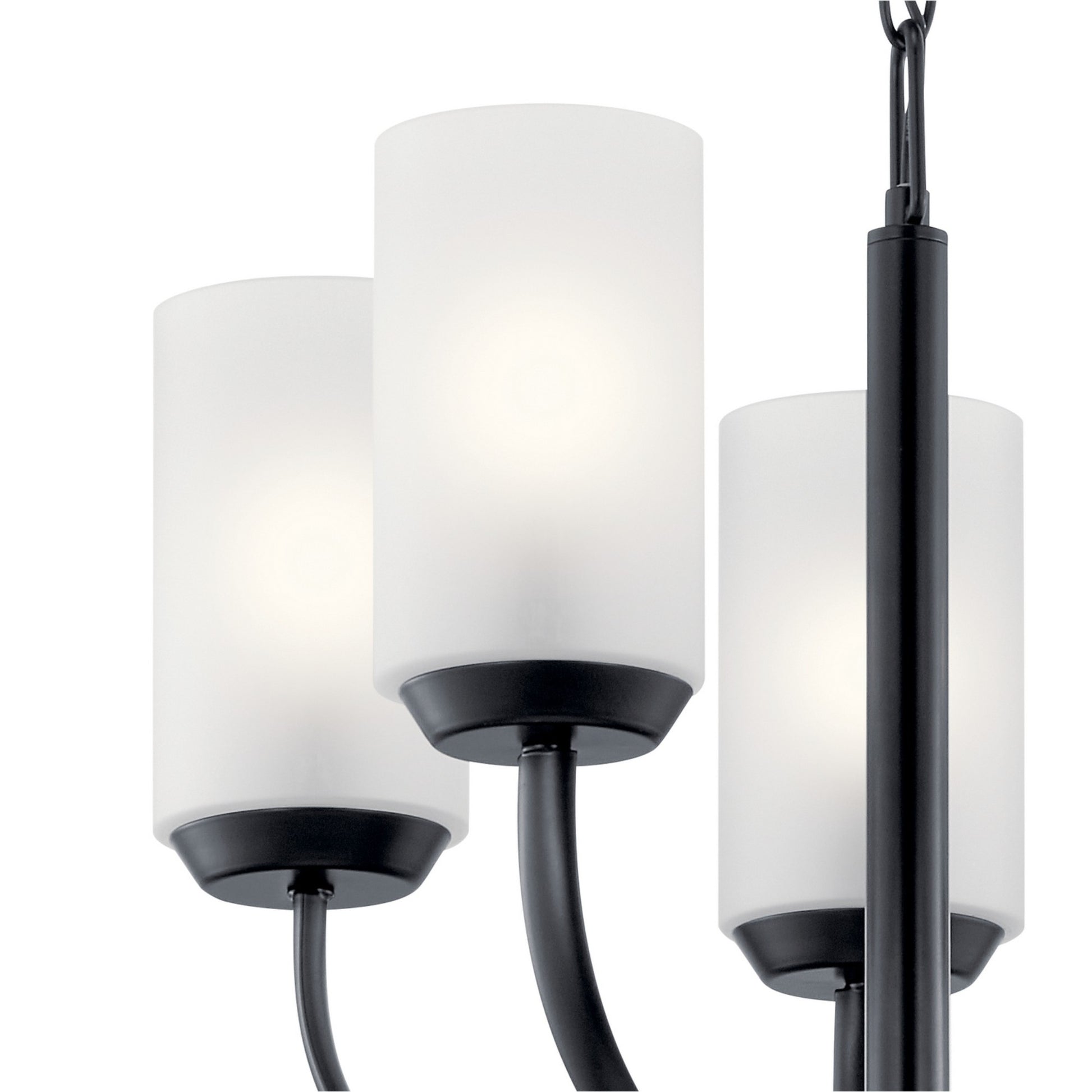 Kennewick 19" 5-Light Chandelier, Black Finish - Bees Lighting