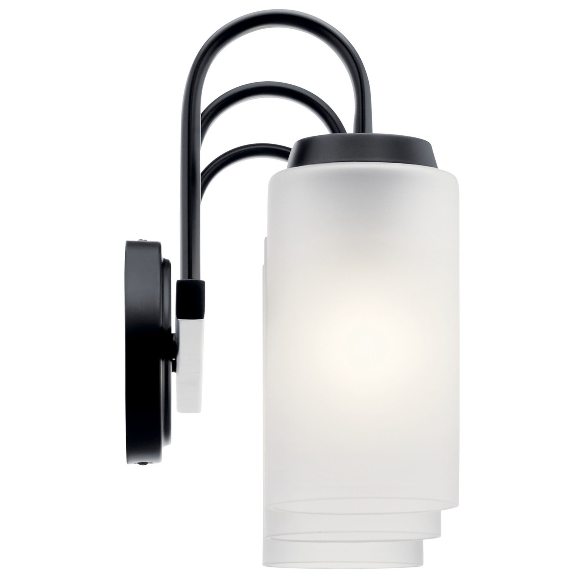 Kennewick 23" 3-Light Bath Vanity Light, Black Finish - Bees Lighting