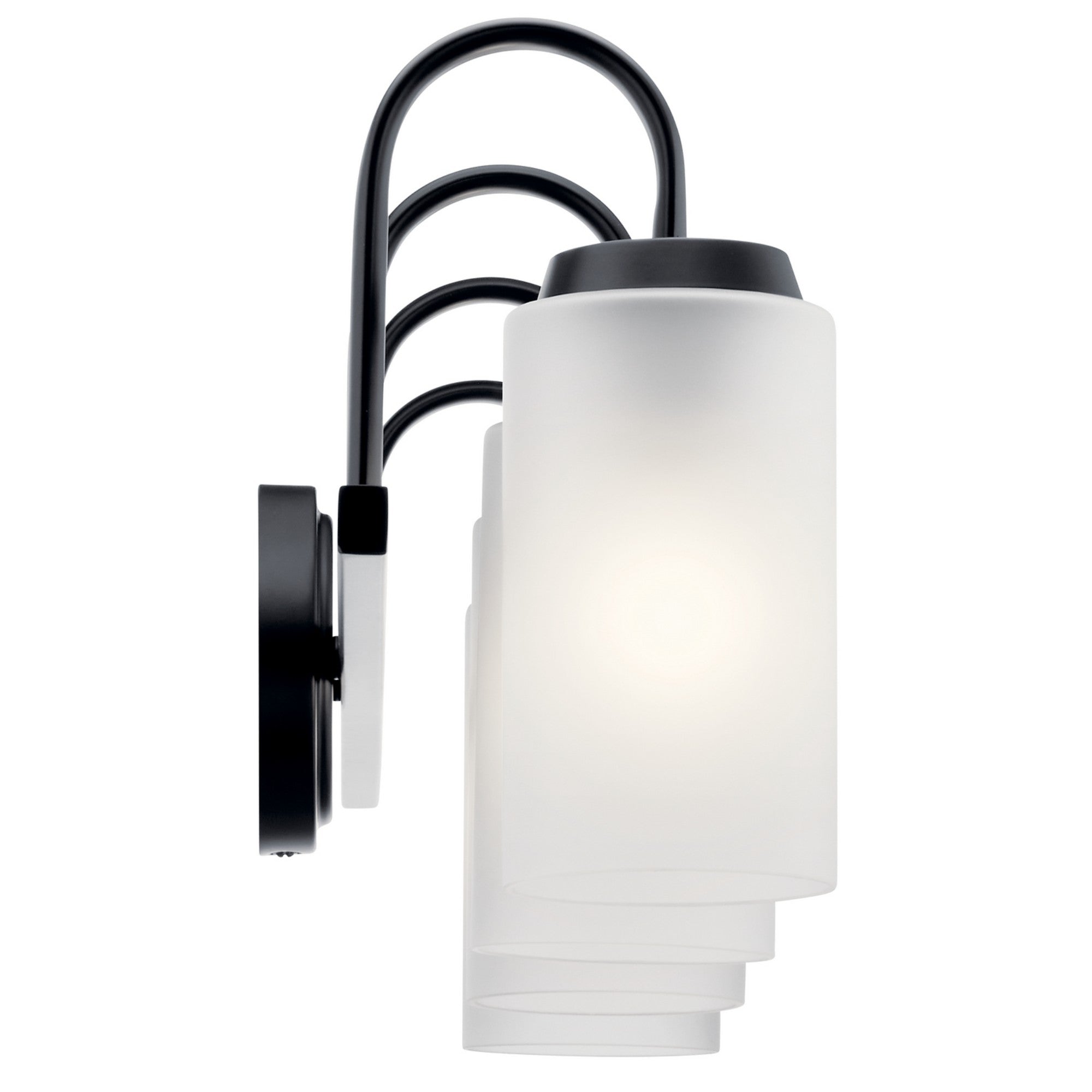 Kennewick 32" 4-Light Bath Vanity Light, Black Finish - Bees Lighting