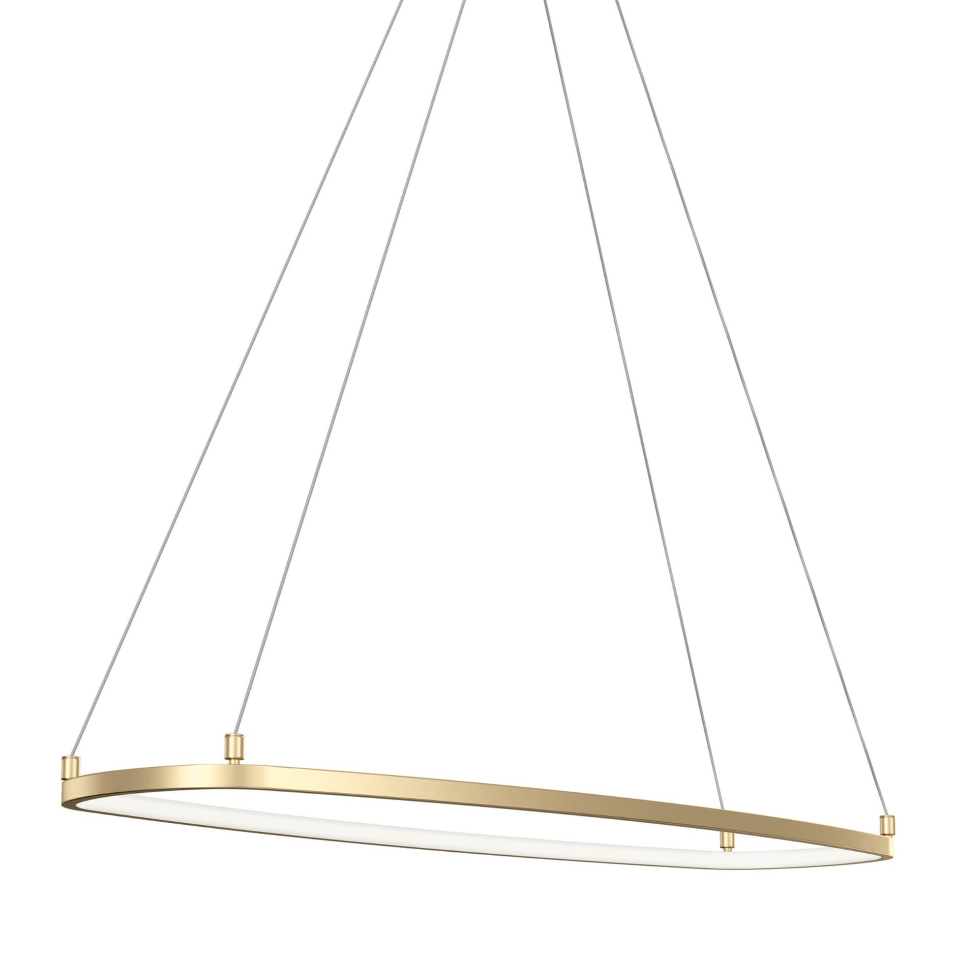 Koloa 41" LED Chandelier, Champagne Gold Finish - Bees Lighting