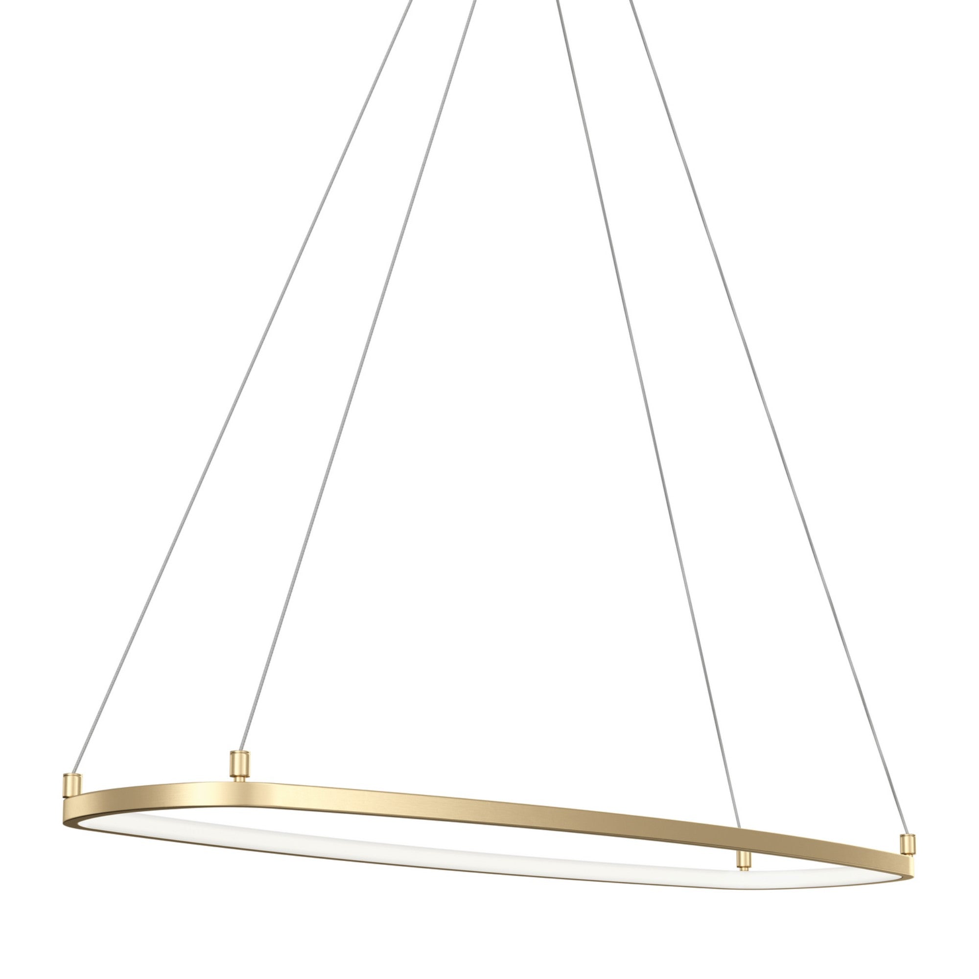Koloa 41" LED Chandelier, Champagne Gold Finish - Bees Lighting