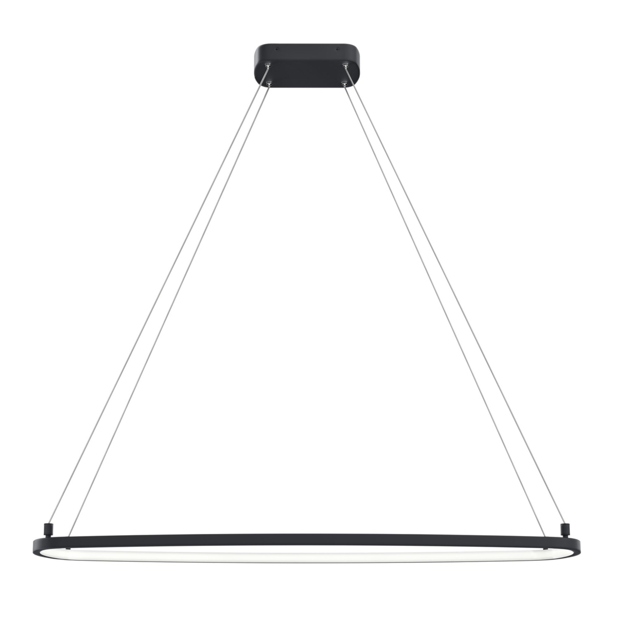 Koloa 41" LED Chandelier, Matte Black Finish - Bees Lighting