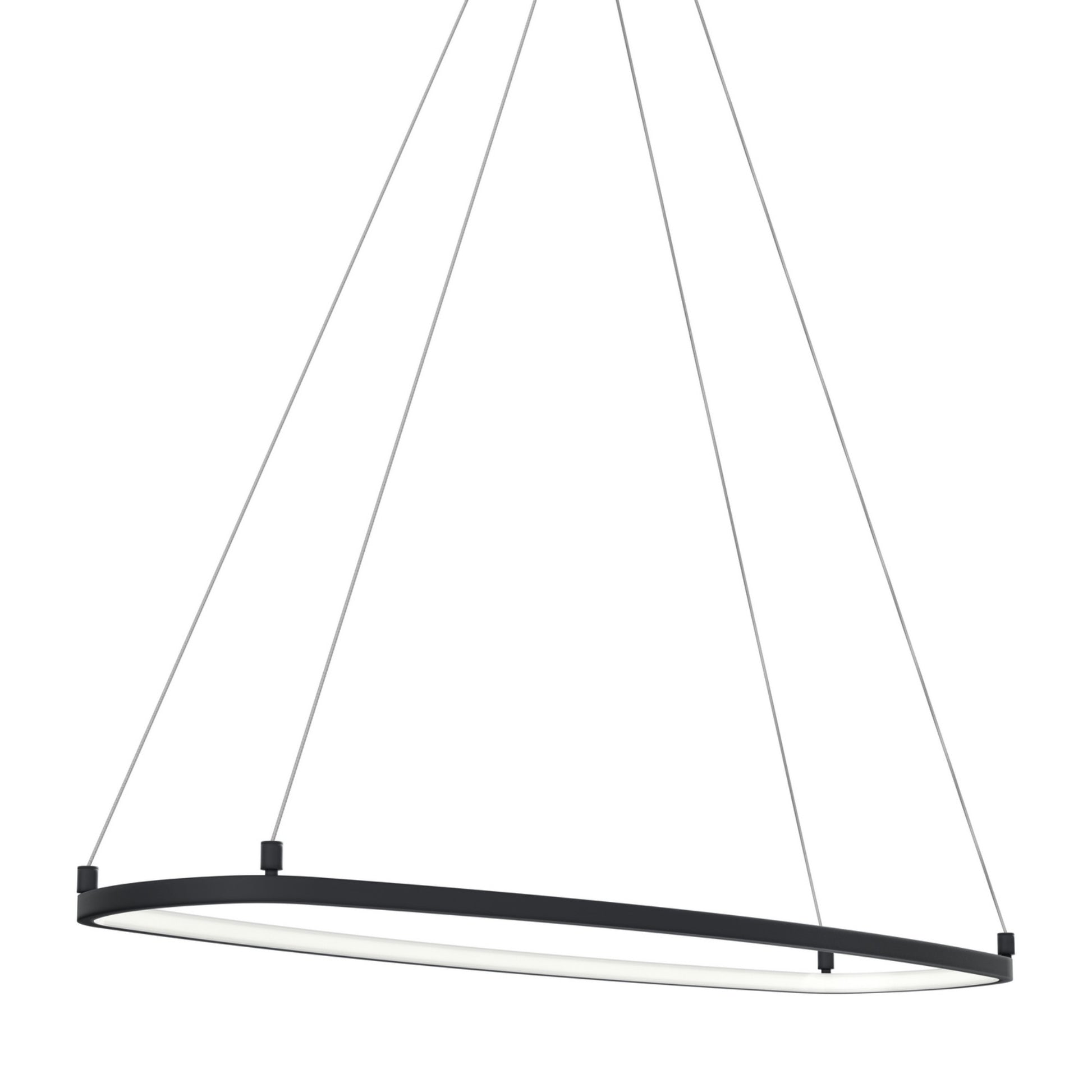 Koloa 41" LED Chandelier, Matte Black Finish - Bees Lighting