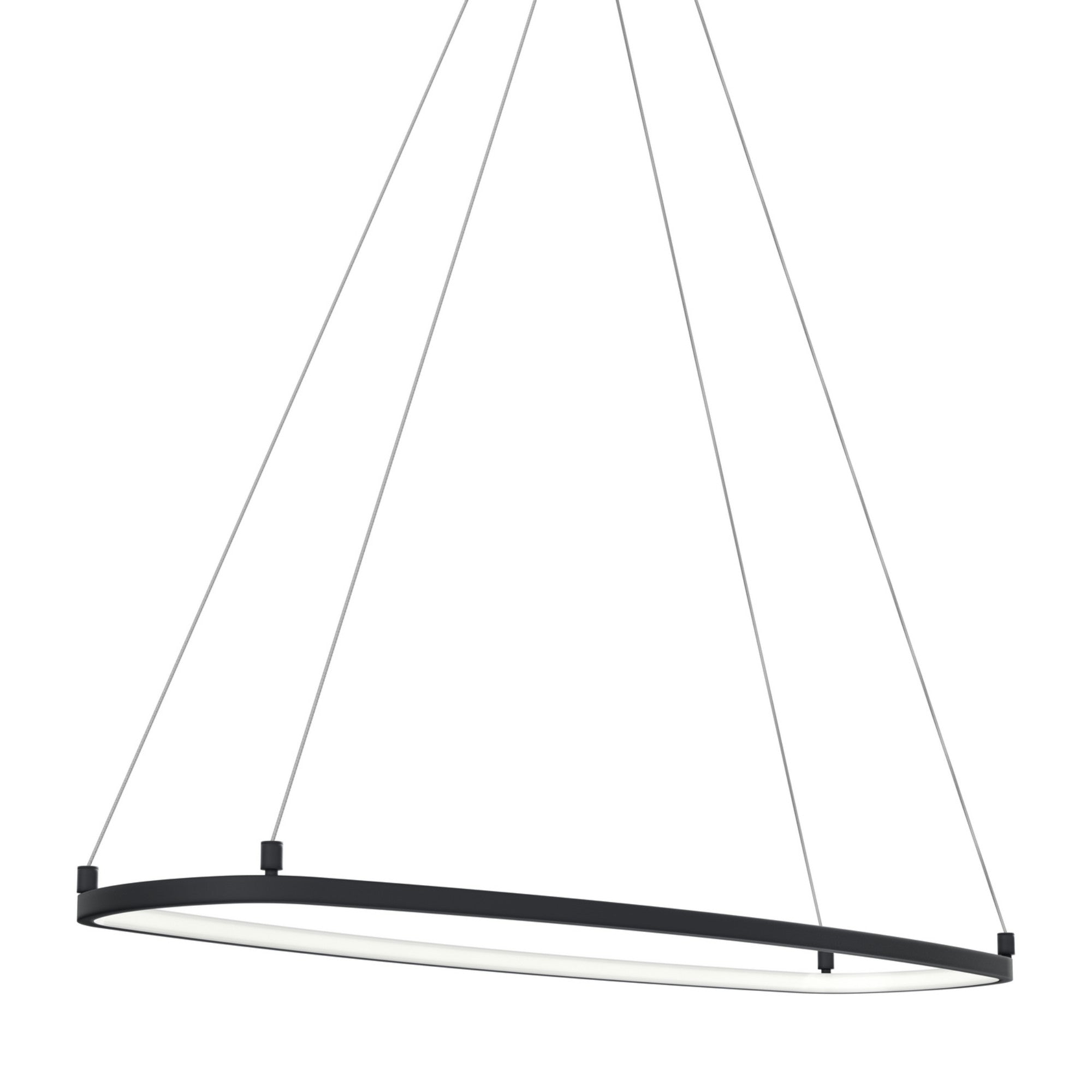 Koloa 41" LED Chandelier, Matte Black Finish - Bees Lighting