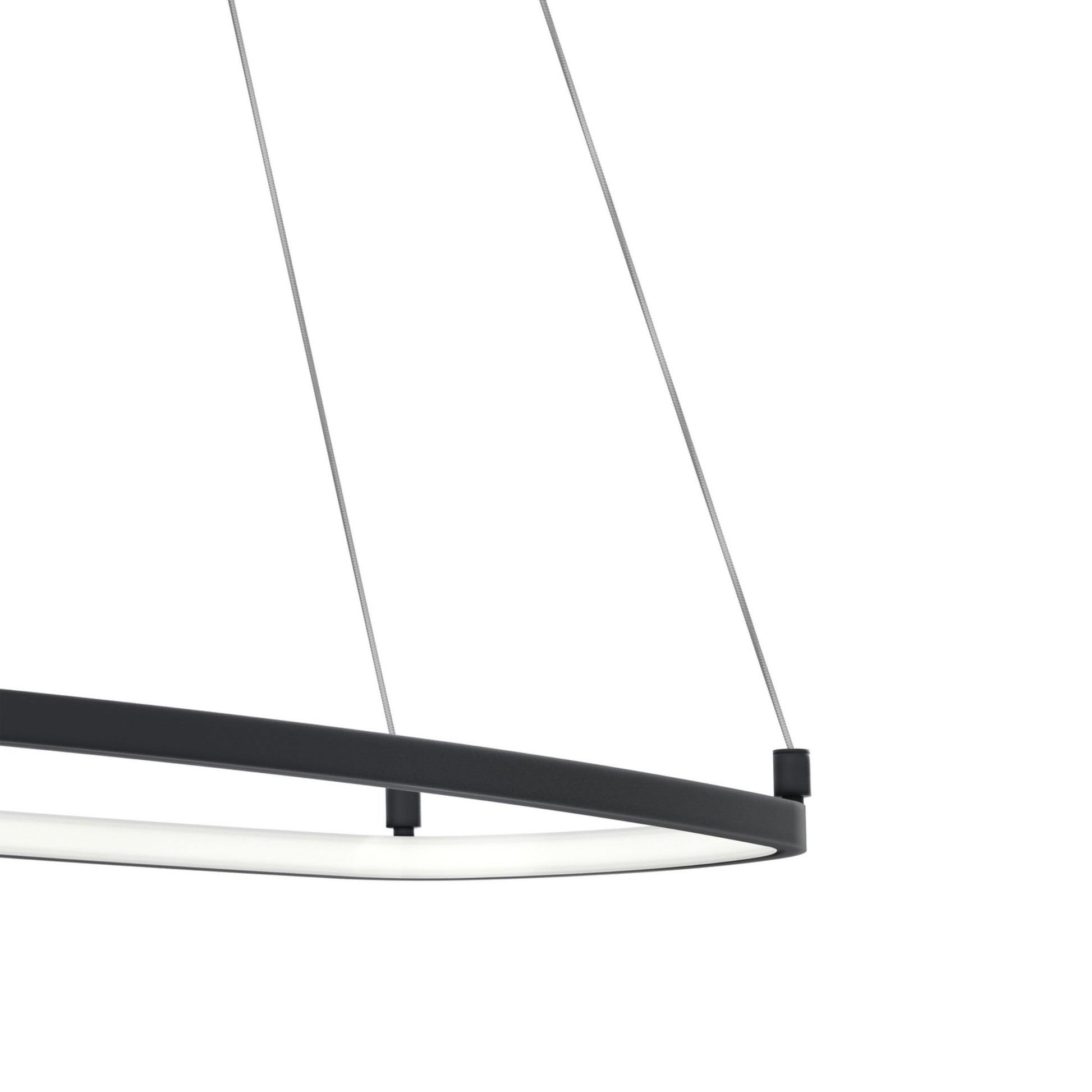 Koloa 41" LED Chandelier, Matte Black Finish - Bees Lighting