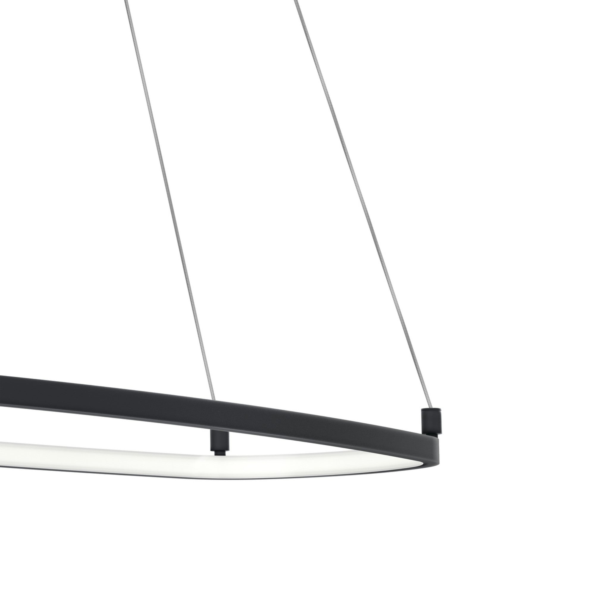 Koloa 41" LED Chandelier, Matte Black Finish - Bees Lighting